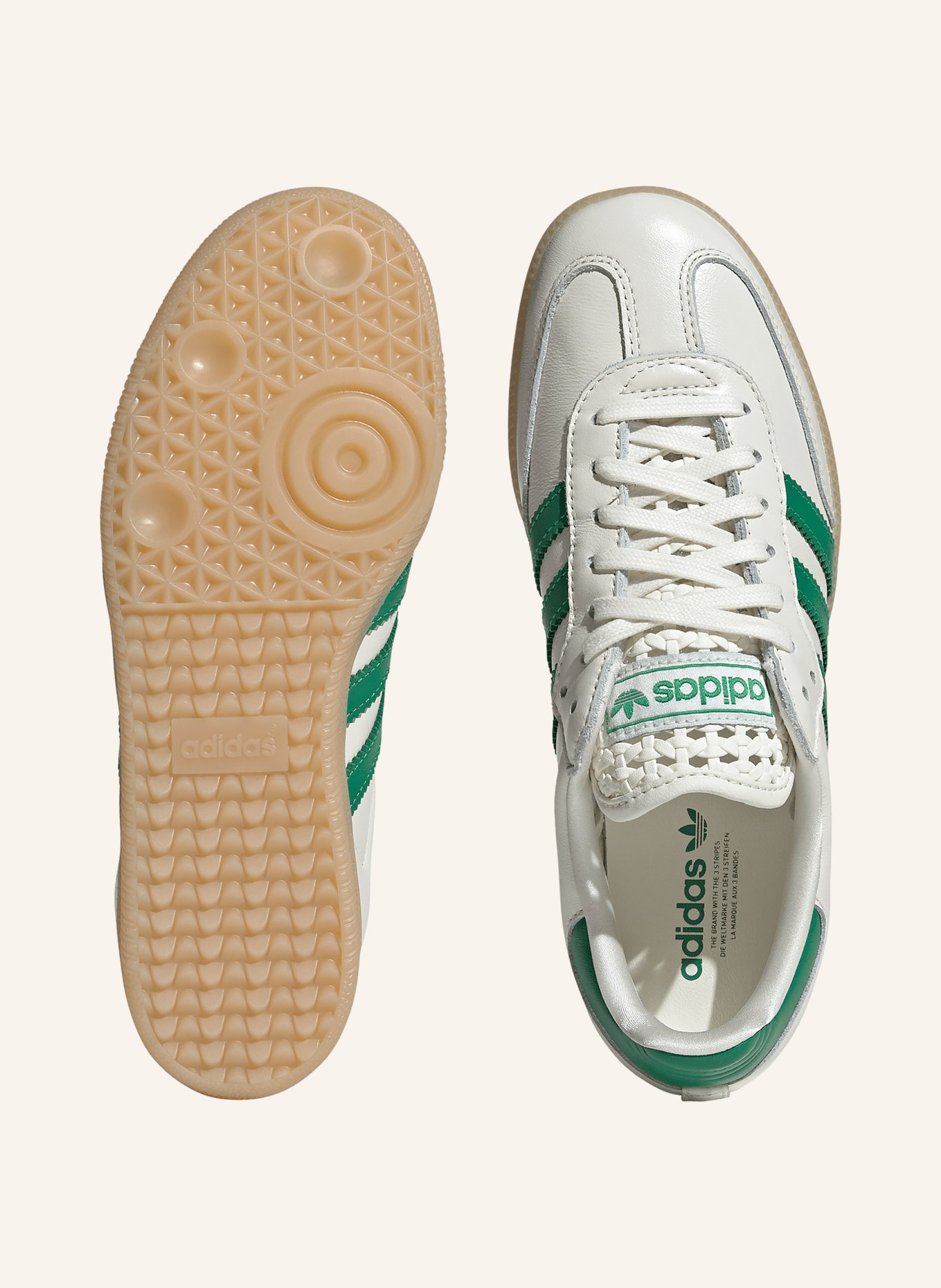 adidas Originals Sneaker SAMBA OG: CREME / GOLD / GRÜN