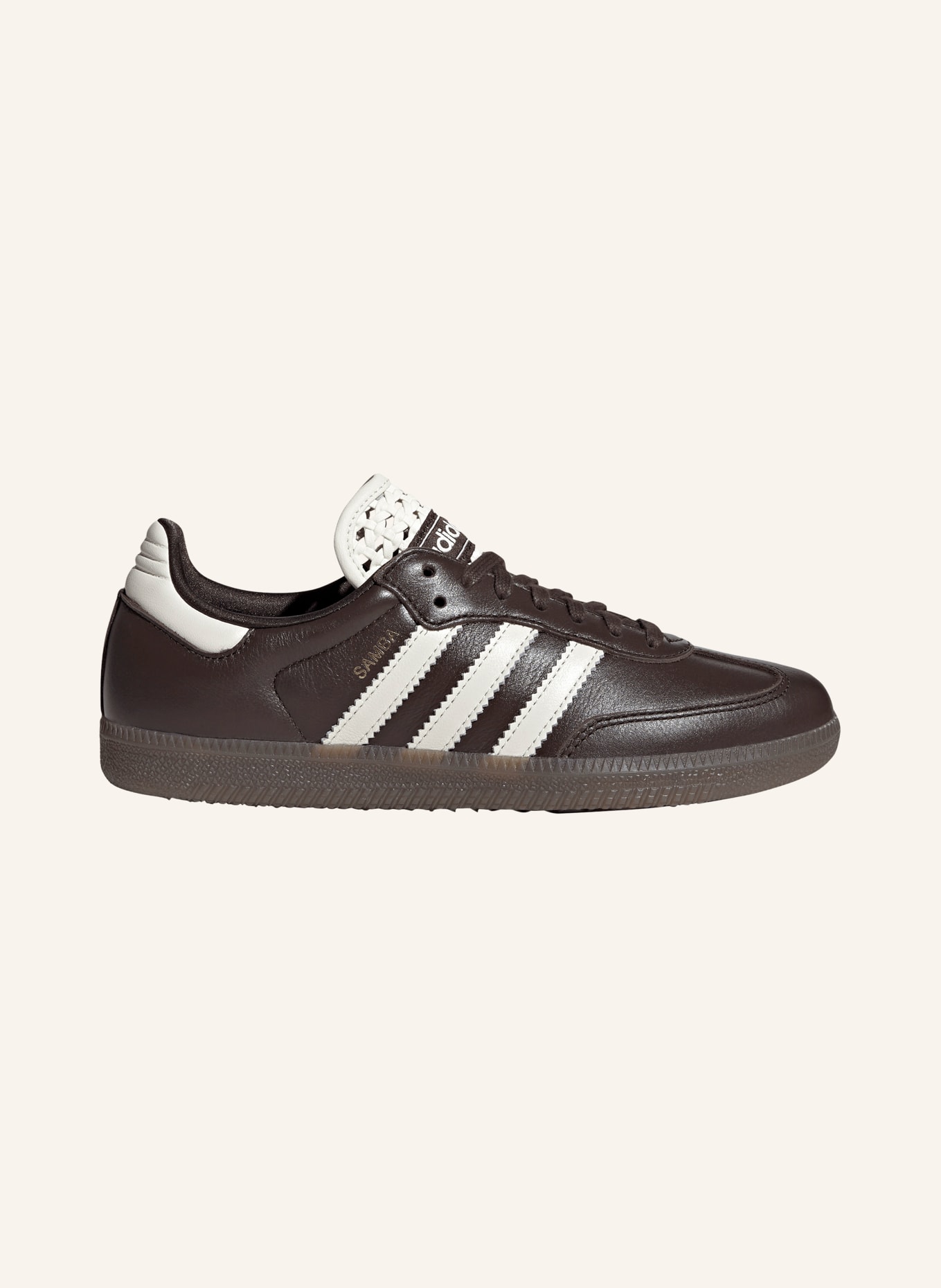adidas Originals Trampki SAMBA OG: CIEMNOBRĄZOWY / ZŁOTY / BIAŁY