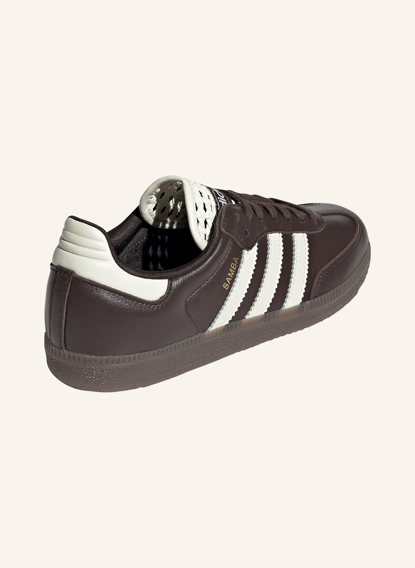 adidas Originals Trampki SAMBA OG: CIEMNOBRĄZOWY / ZŁOTY / BIAŁY