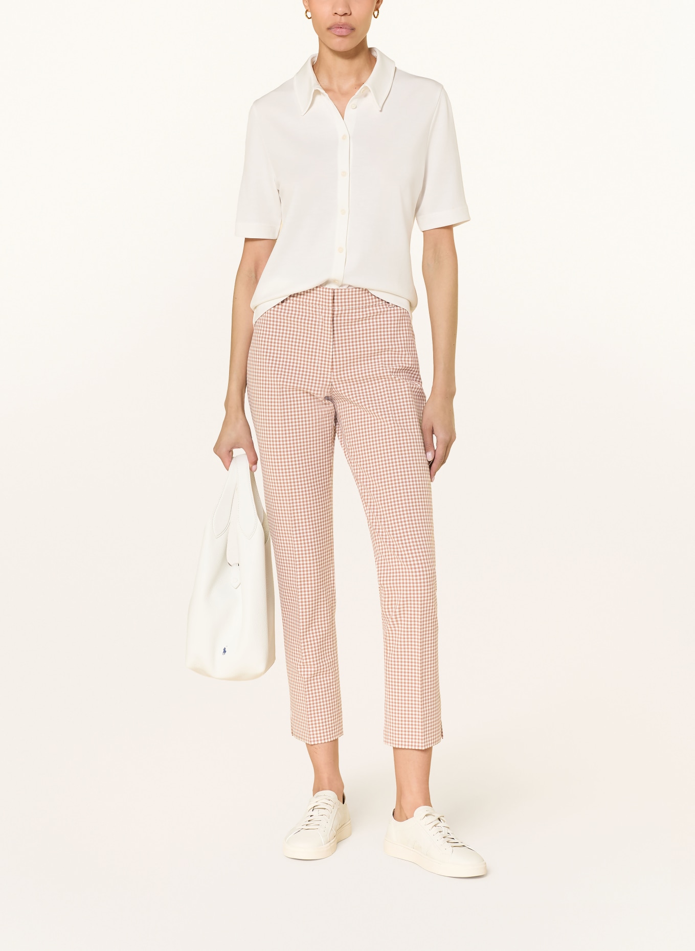 pamela henson PHALINE pants: CAMEL / WHITE