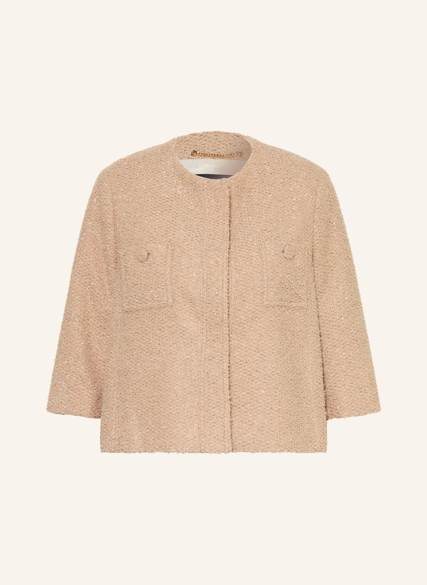 pamela henson Blazer bouclé PHILKA à manches 3/4: BEIGE