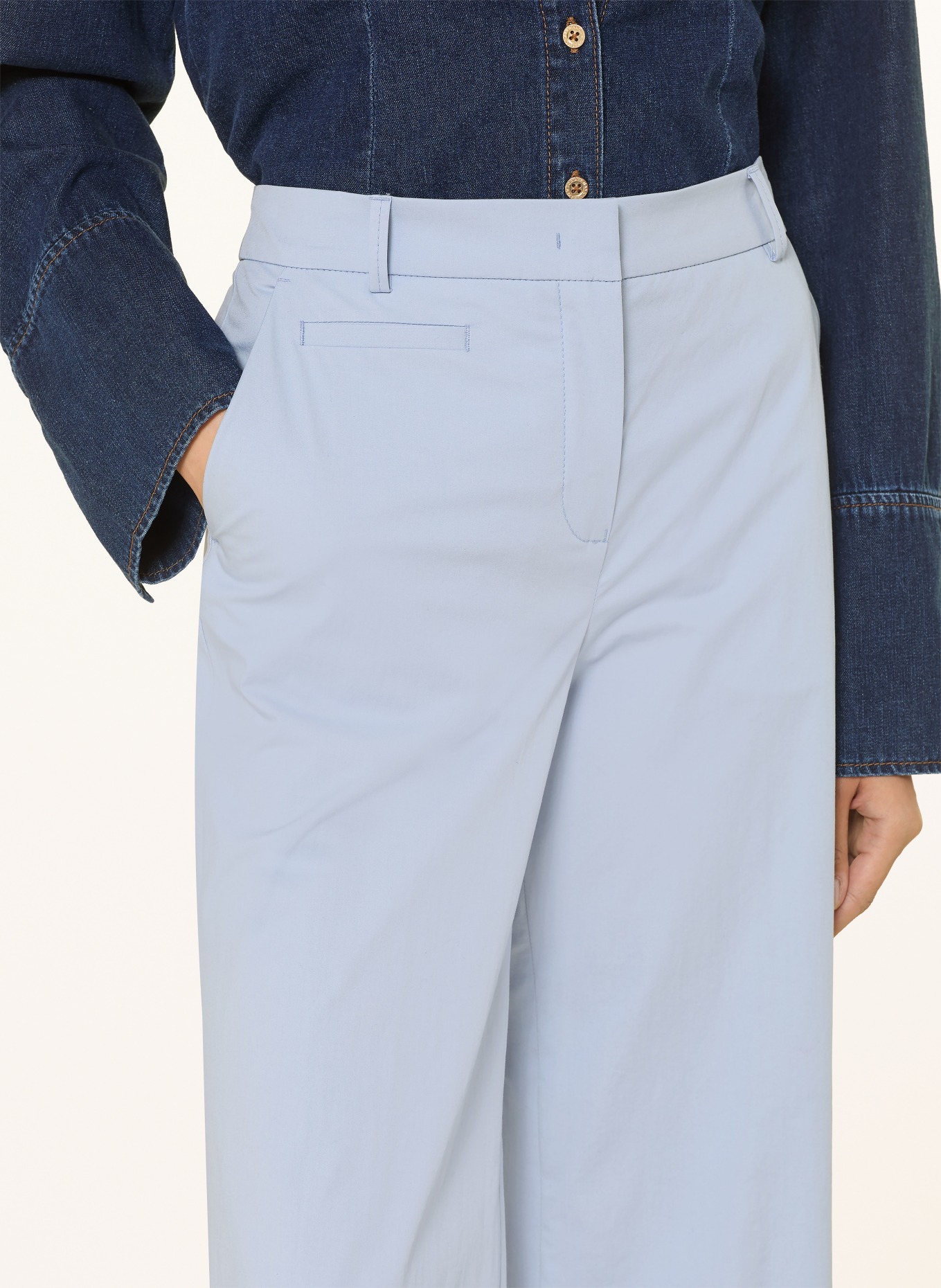 pamela henson Pantalon PHANIKA: BLEU CLAIR