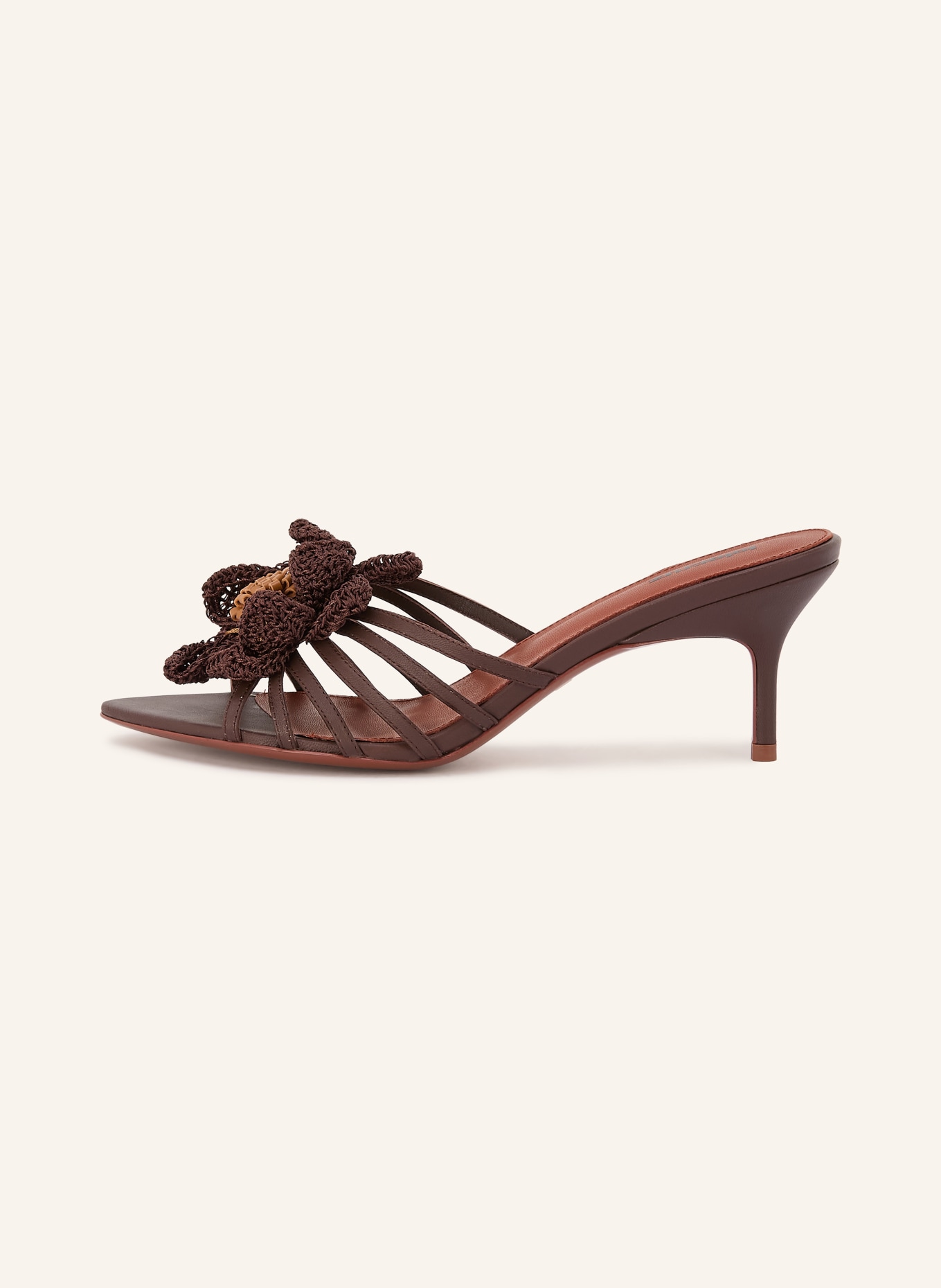 Lola Cruz Mules JAZMIN: DUNKELBRAUN / COGNAC