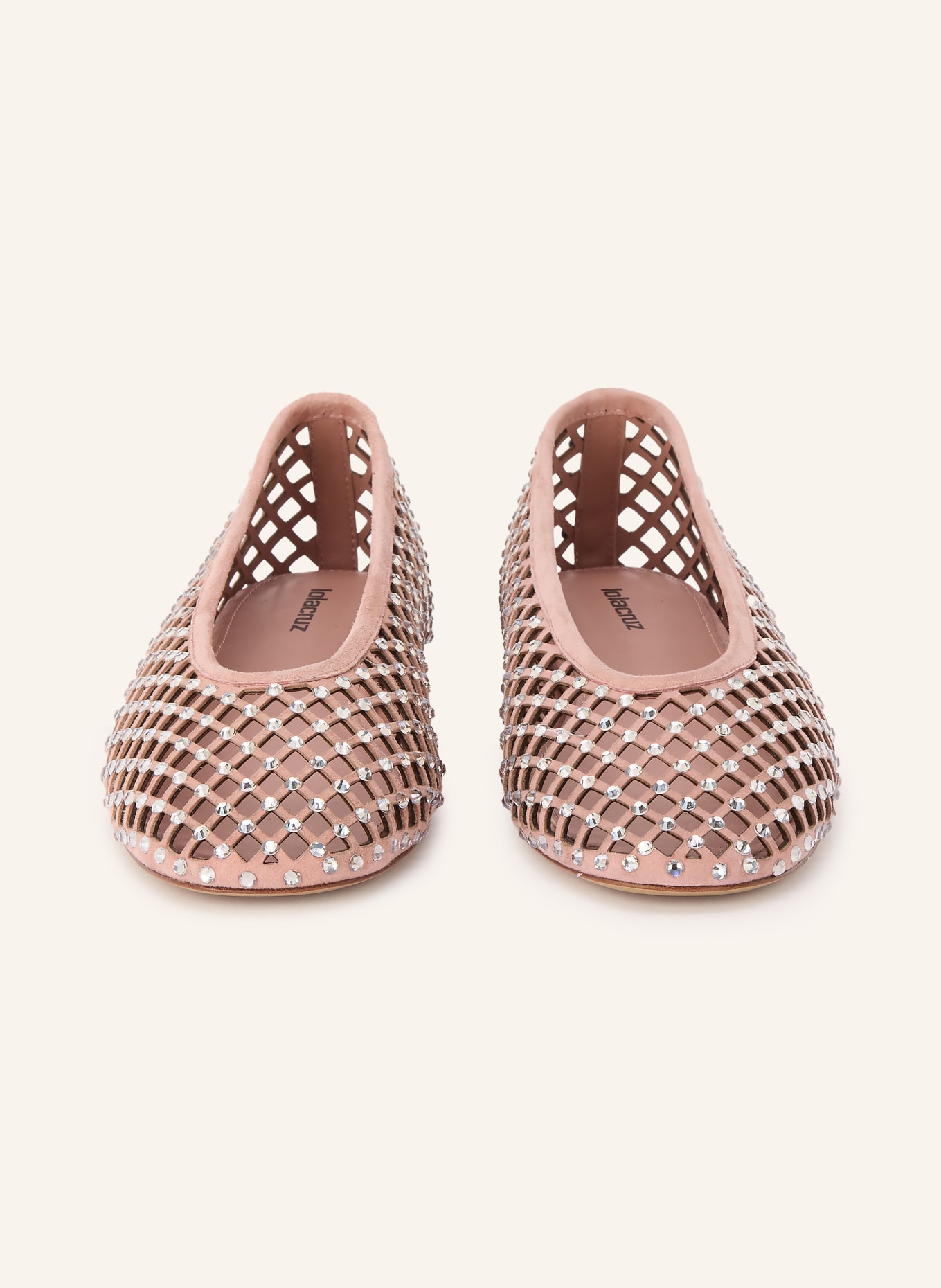 Lola Cruz Ballerinas LEONOR mit Schmucksteinen: ALTROSA