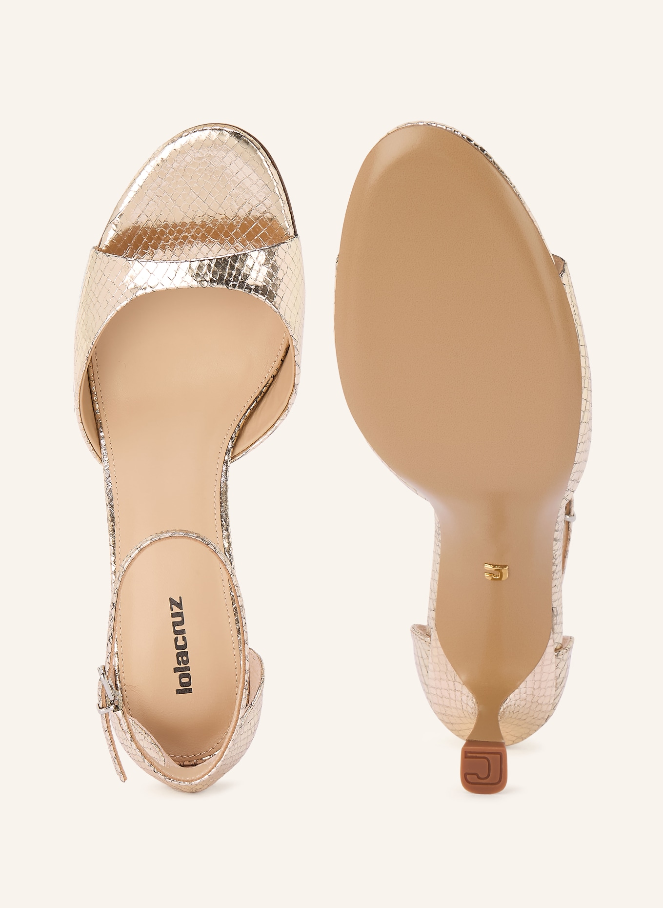 Lola Cruz Sandaletten TACON: GOLD