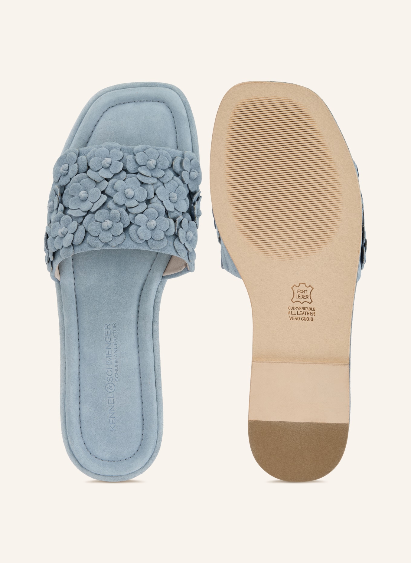 KENNEL & SCHMENGER Mules LYA: BLEU CLAIR