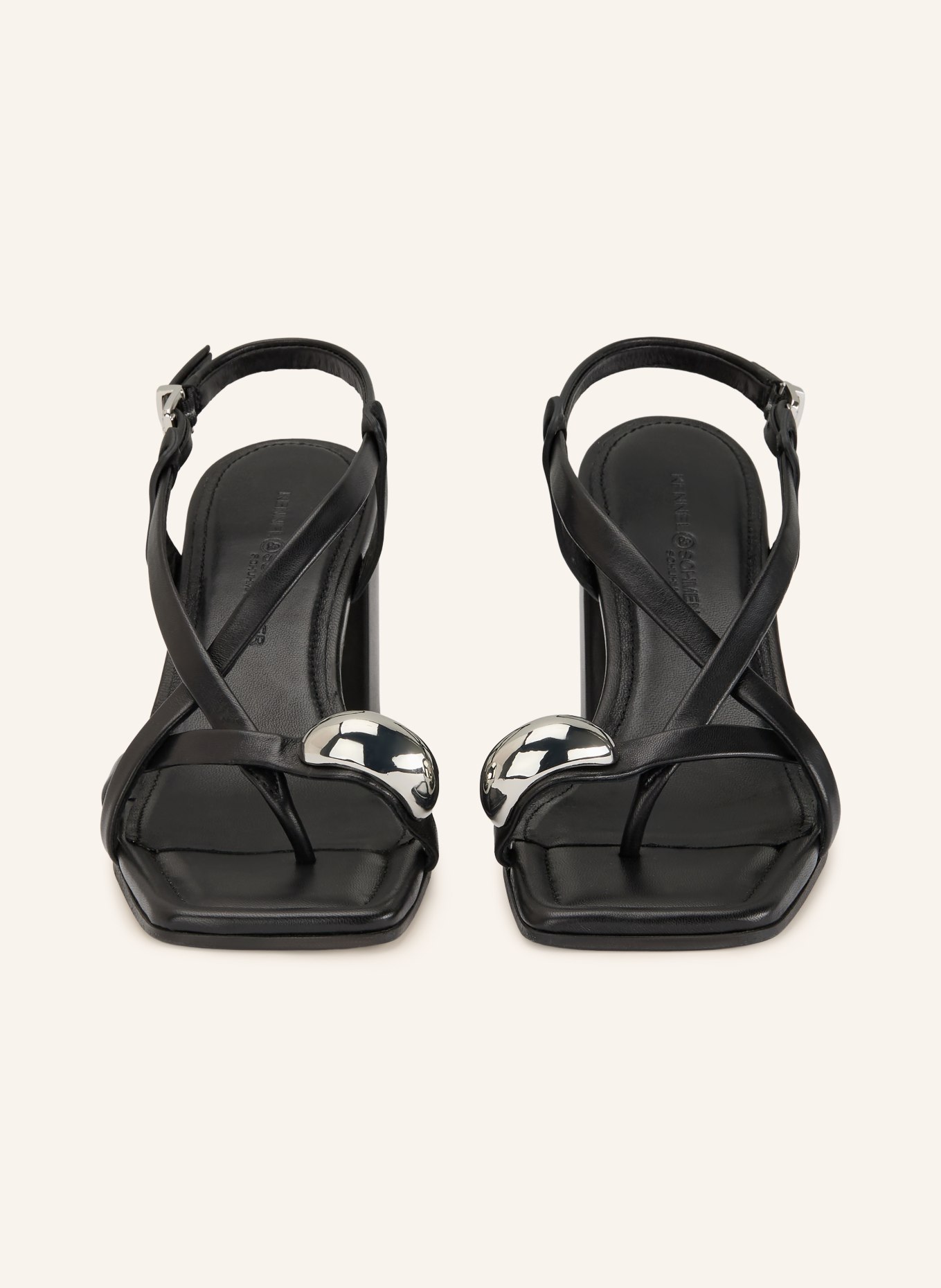 KENNEL & SCHMENGER Zehentrenner DANA: SCHWARZ / SILBER