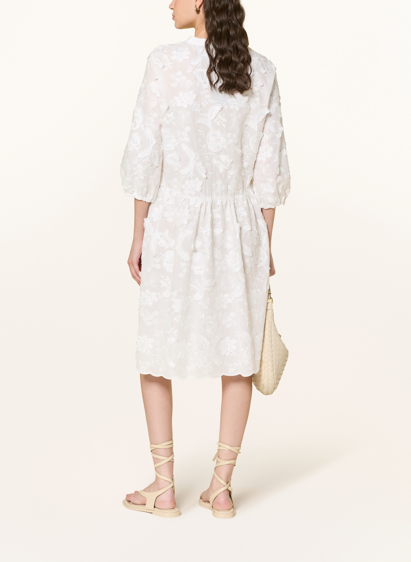 White Label Robe à manches 3/4: BLANC