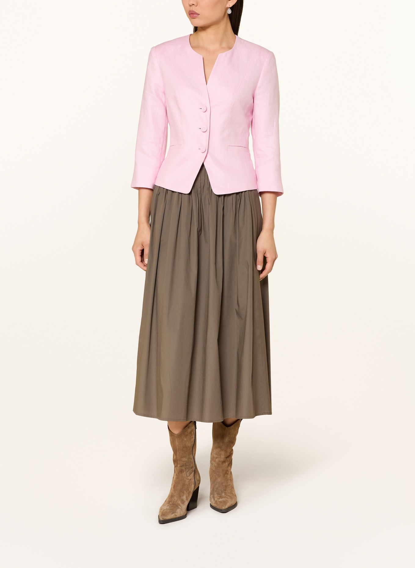 White Label Leinenblazer mit 3/4-Arm: ROSA