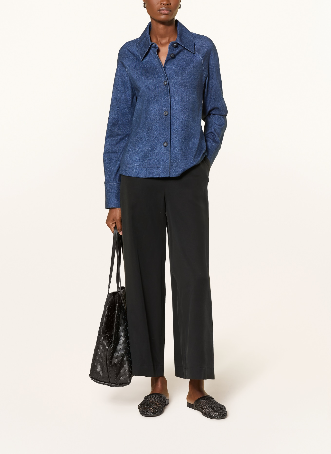 DESOTO SINA box jacket: DARK BLUE