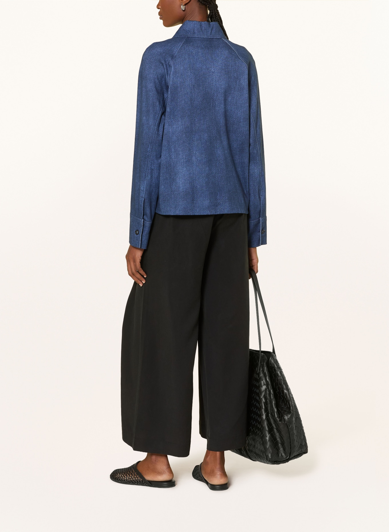 DESOTO SINA box jacket: DARK BLUE