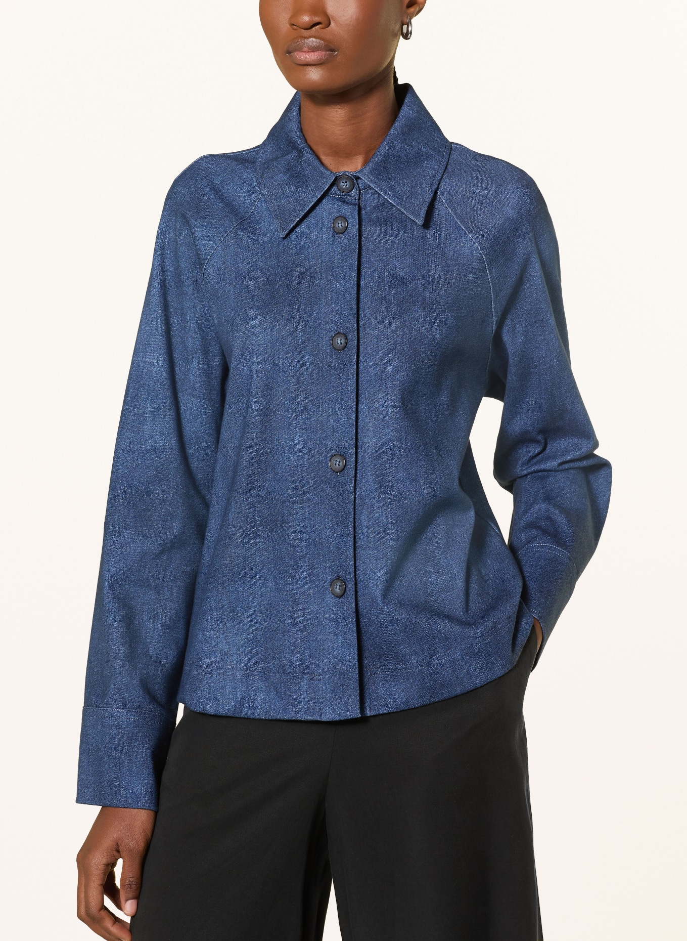 DESOTO SINA box jacket: DARK BLUE