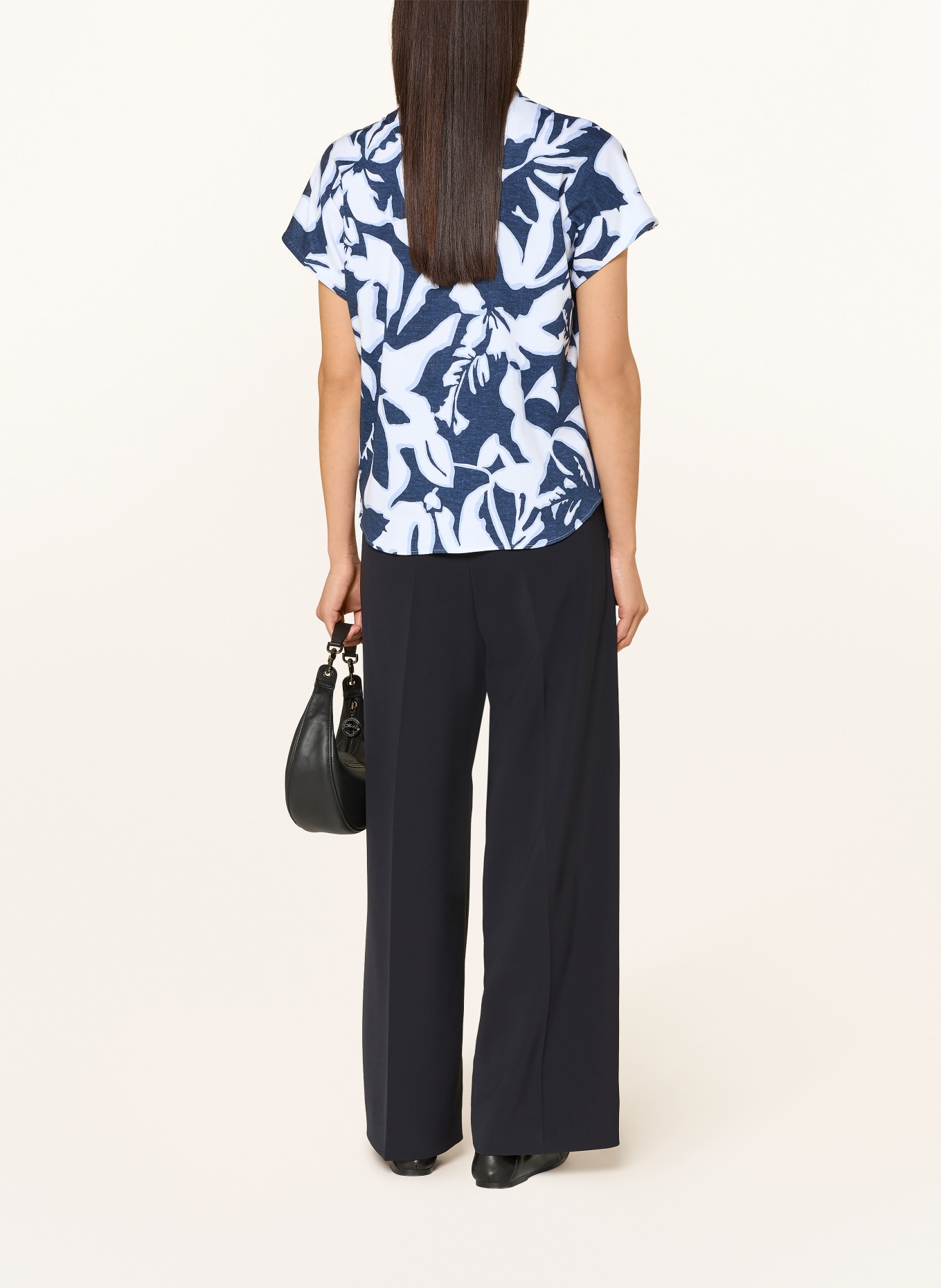 DESOTO Hemdbluse FLORINE: DUNKELBLAU / HELLBLAU / WEISS