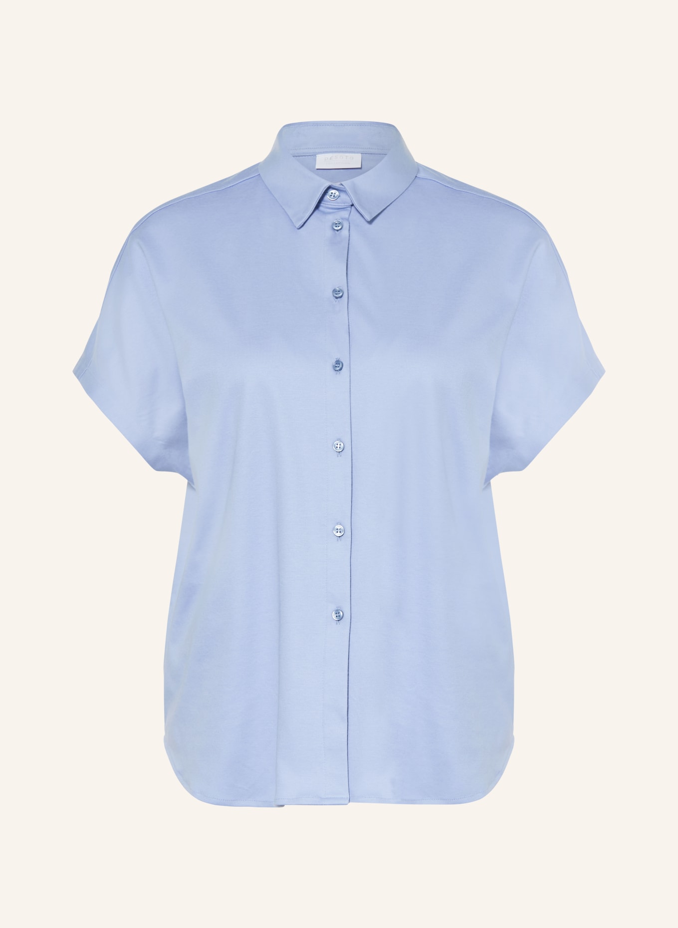 DESOTO Hemdbluse FLORINE aus Jersey: BLAU