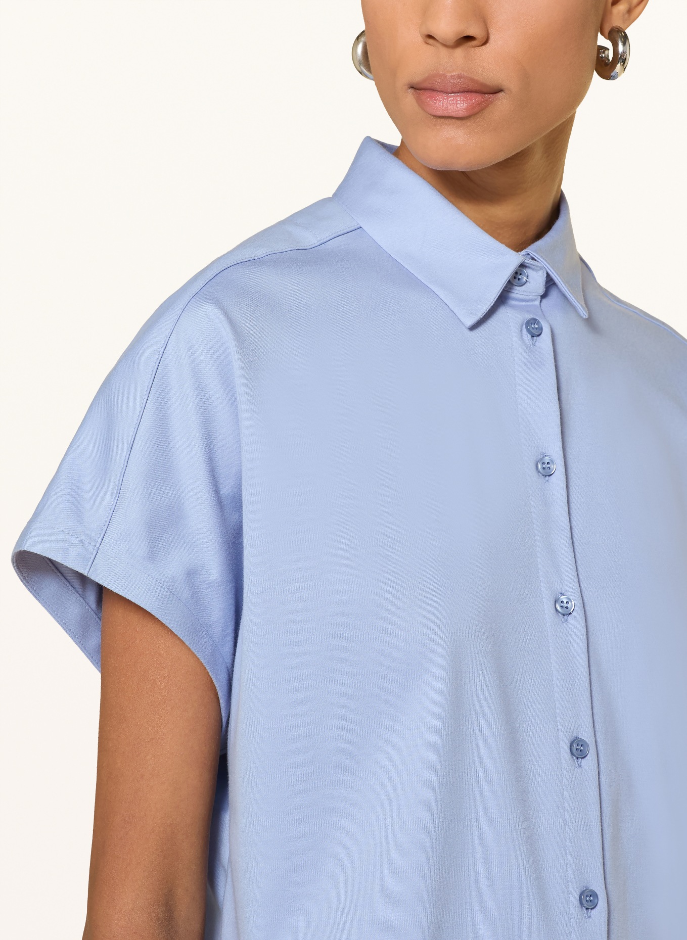 DESOTO Hemdbluse FLORINE aus Jersey: BLAU