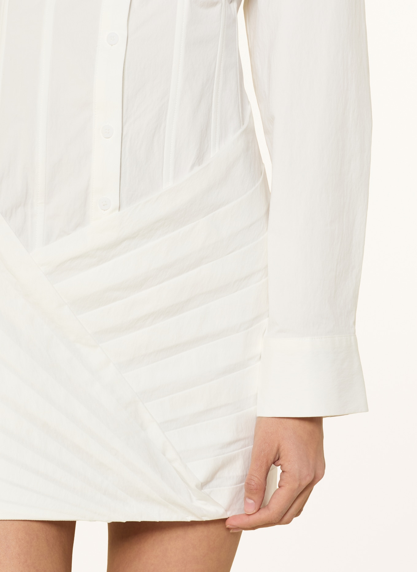 LeGer Studio Overhemdjurk ESMA: WIT