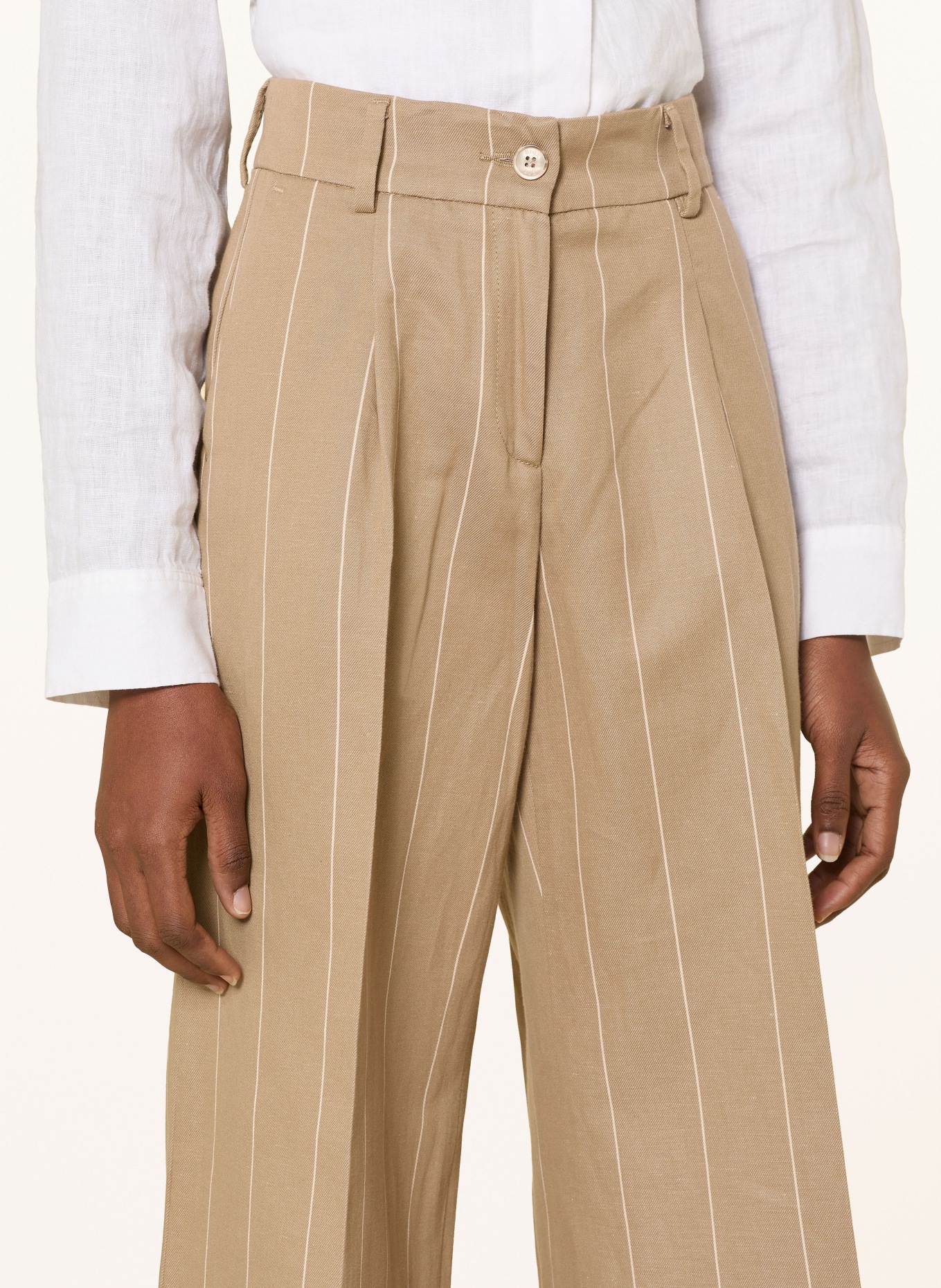 BRAX Marlenehose MARLENE: BEIGE / CREME