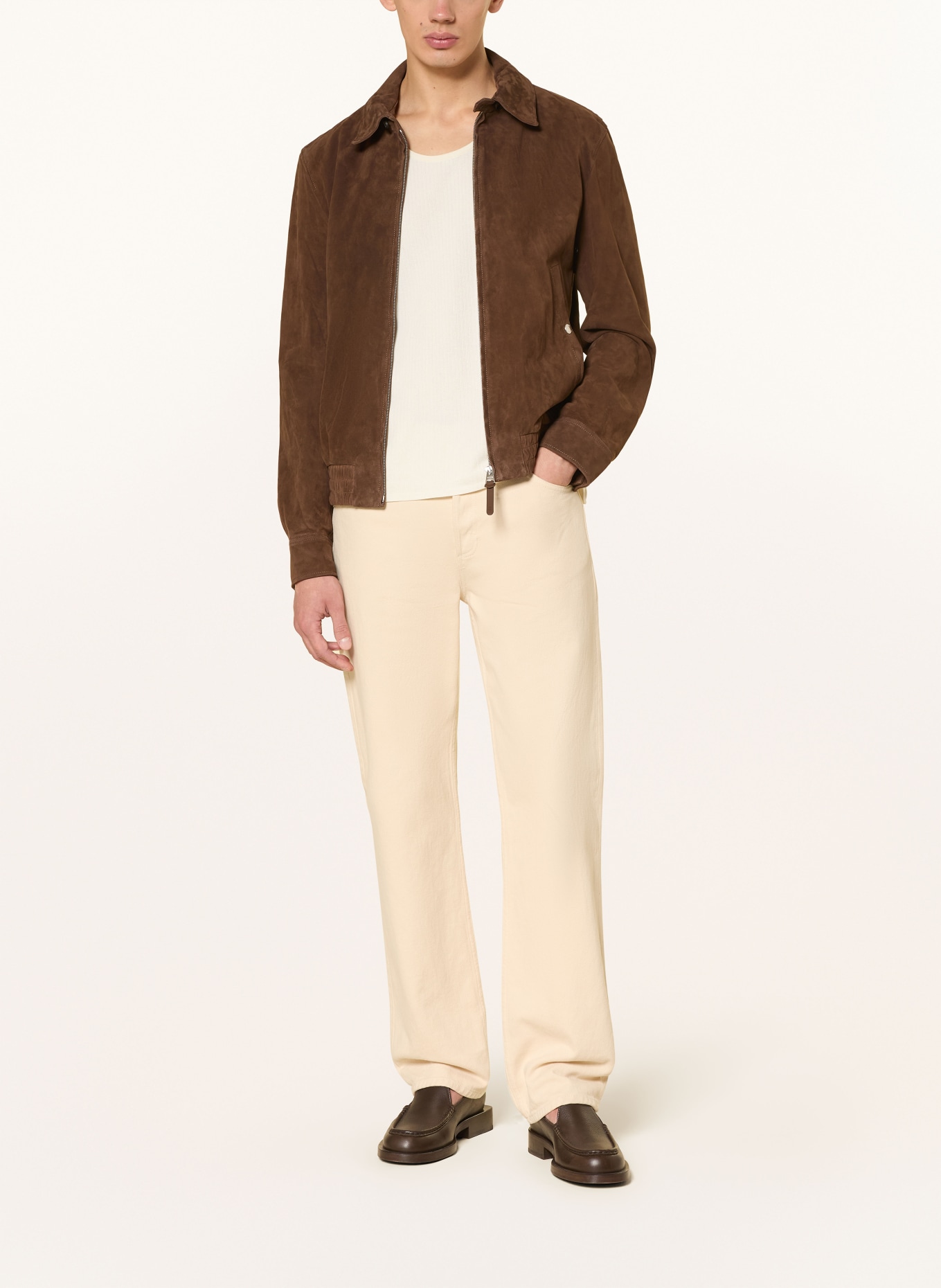 Mackage GIOVANNI Leather Jacket: BROWN