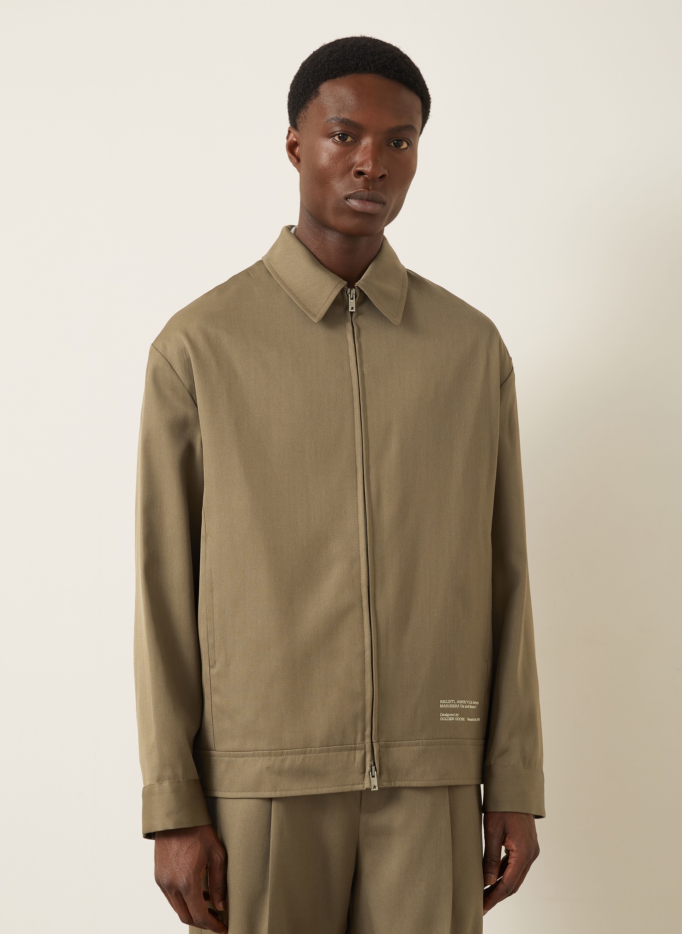 GOLDEN GOOSE Overjacket JOURNEY: OLIV