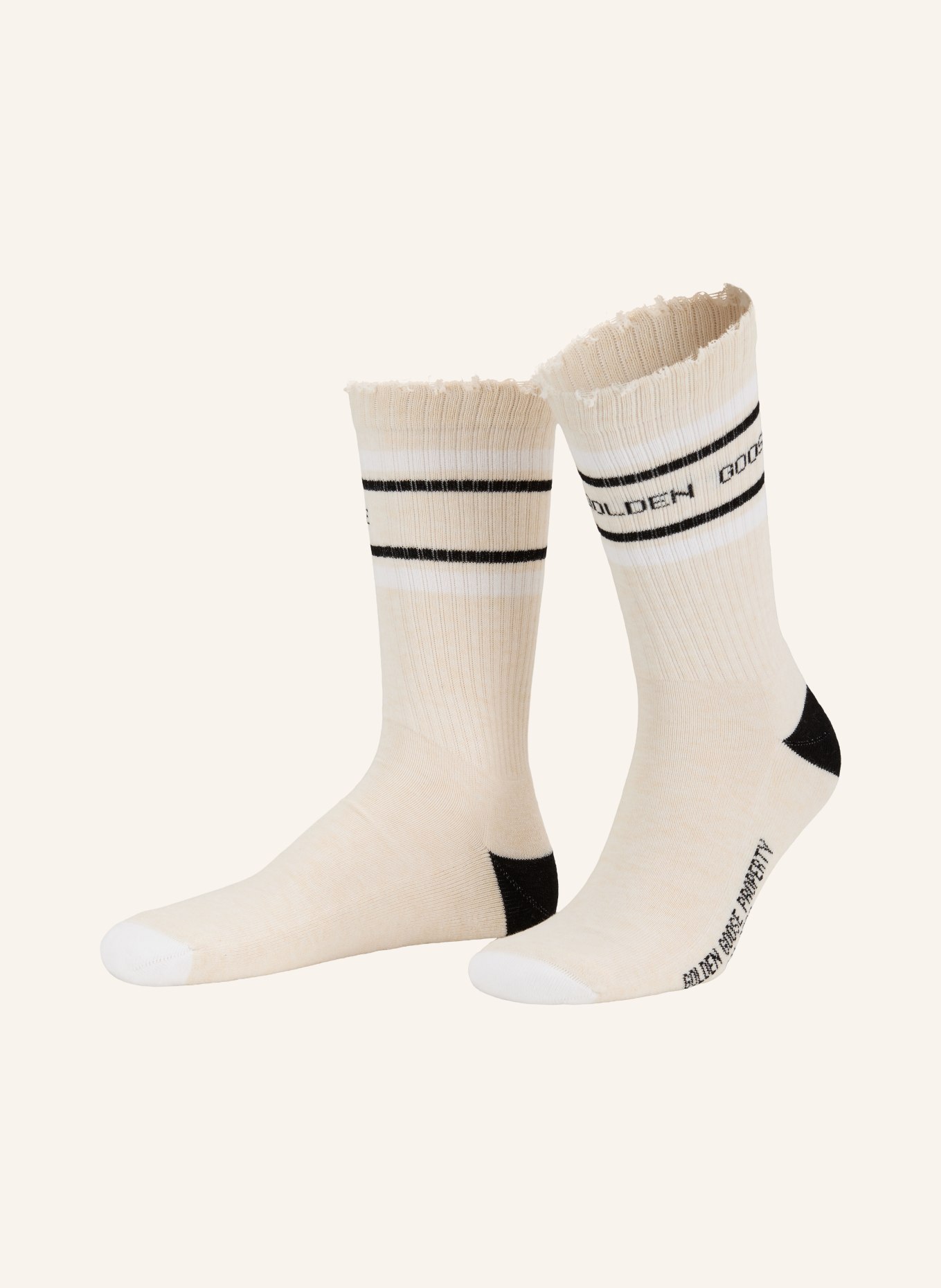 GOLDEN GOOSE Sokken: WIT / ZWART