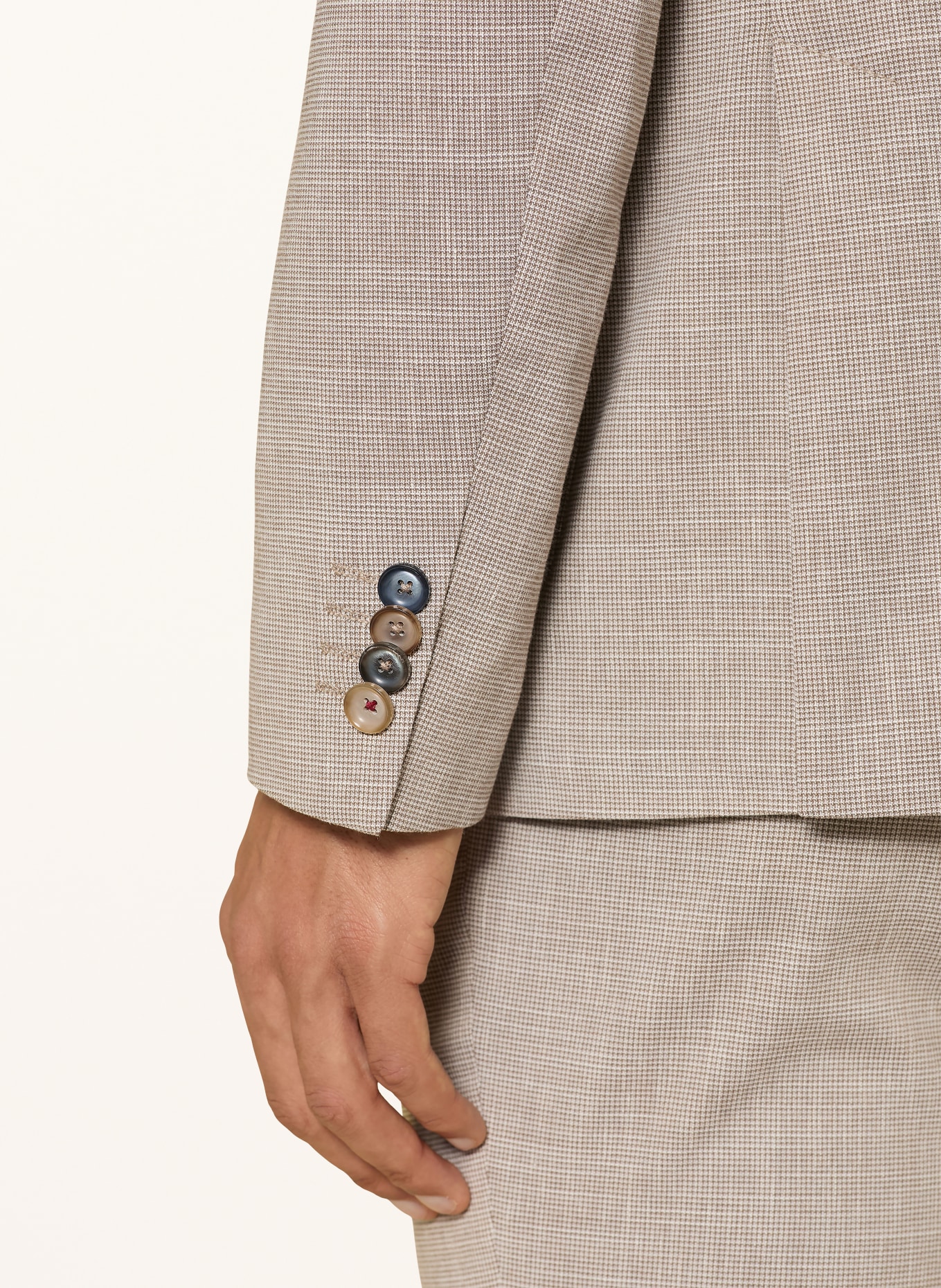 DIGEL Sakko Modern Fit mit Leinen: 72 BEIGE