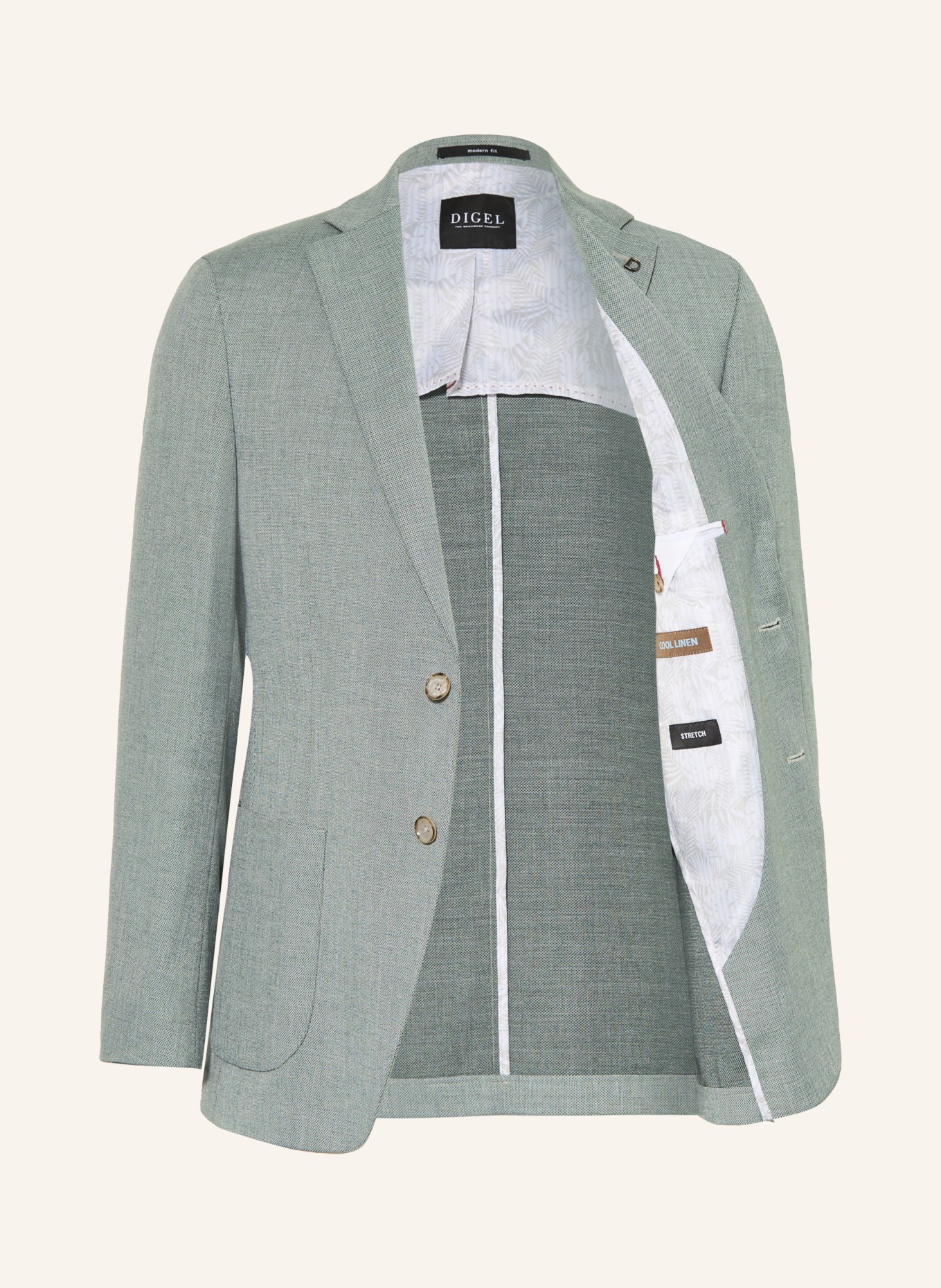 DIGEL Anzugsakko EDWARD Modern Fit: 52 Grün