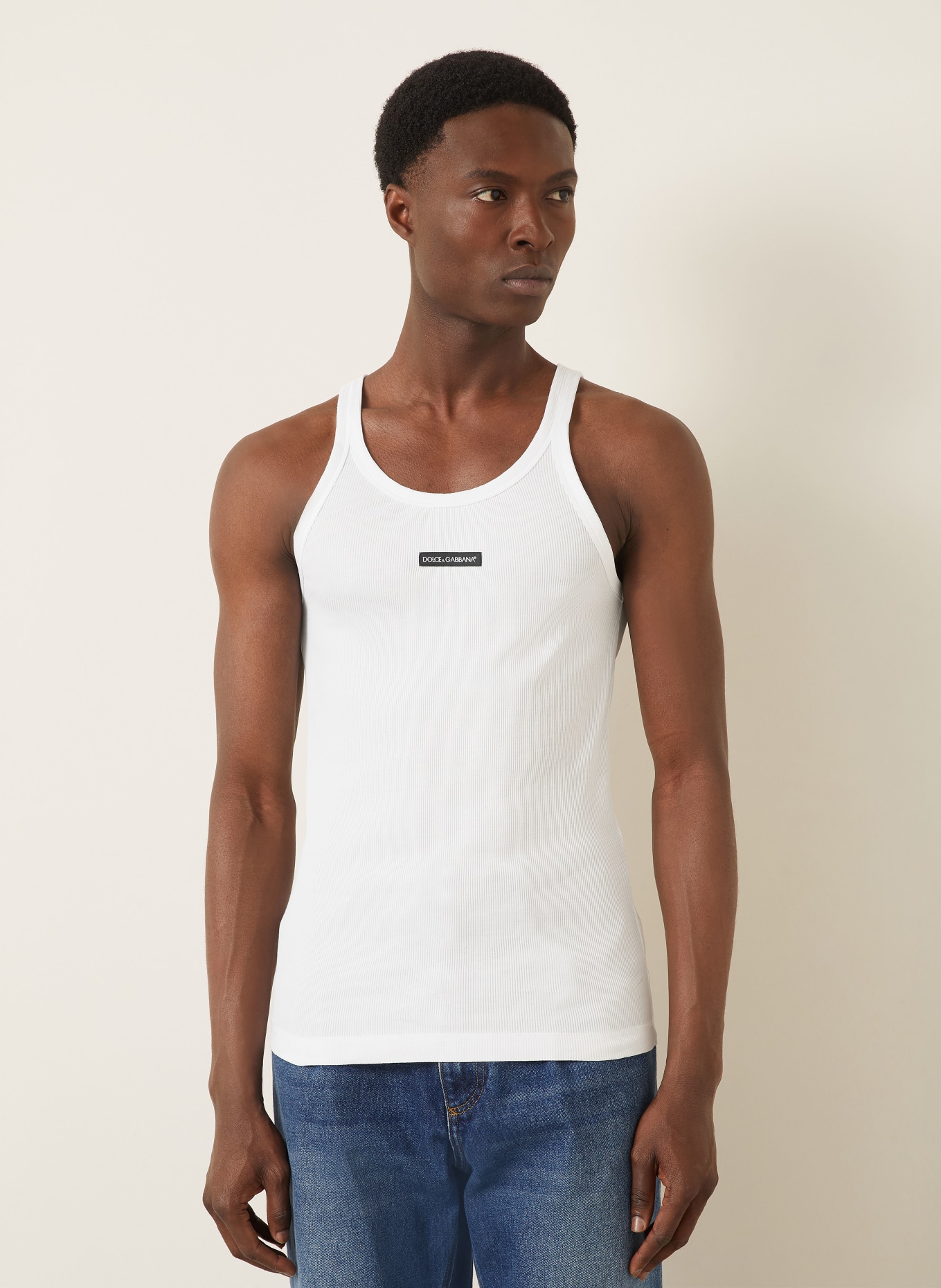 DOLCE & GABBANA Tanktop: WIT