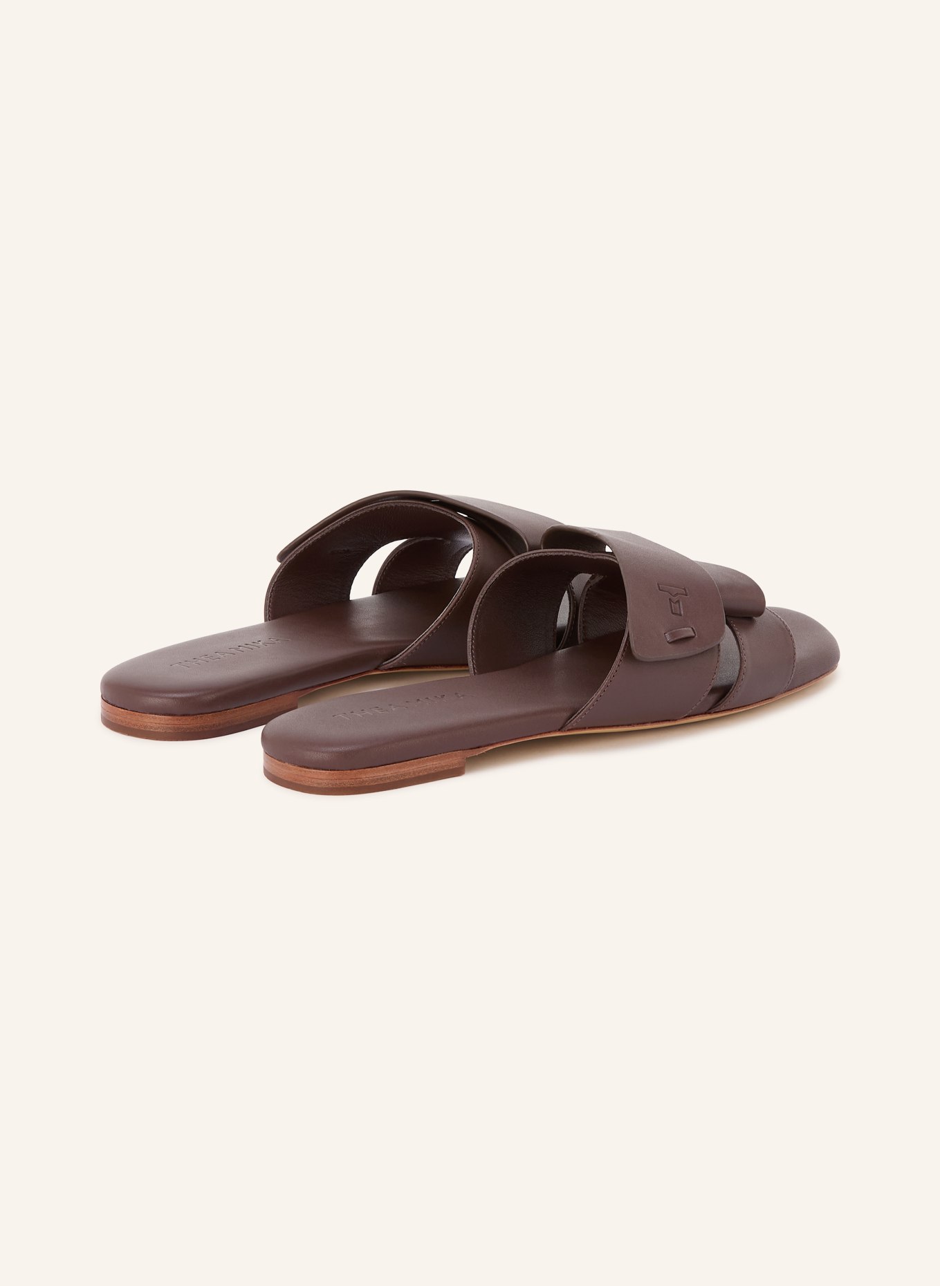 THEA MIKA Slippers SAMIRA: MARRON FONCÉ