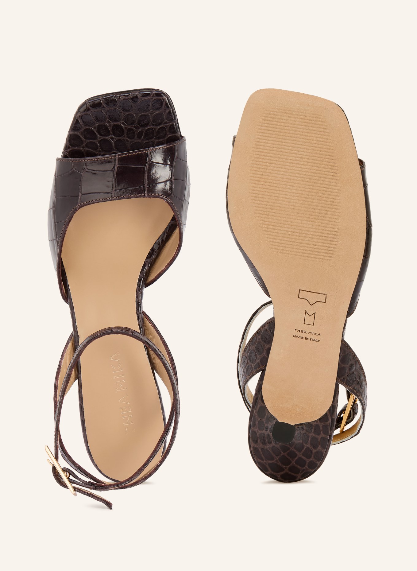 THEA MIKA GALAXXX Ankle Boots: DARK BROWN