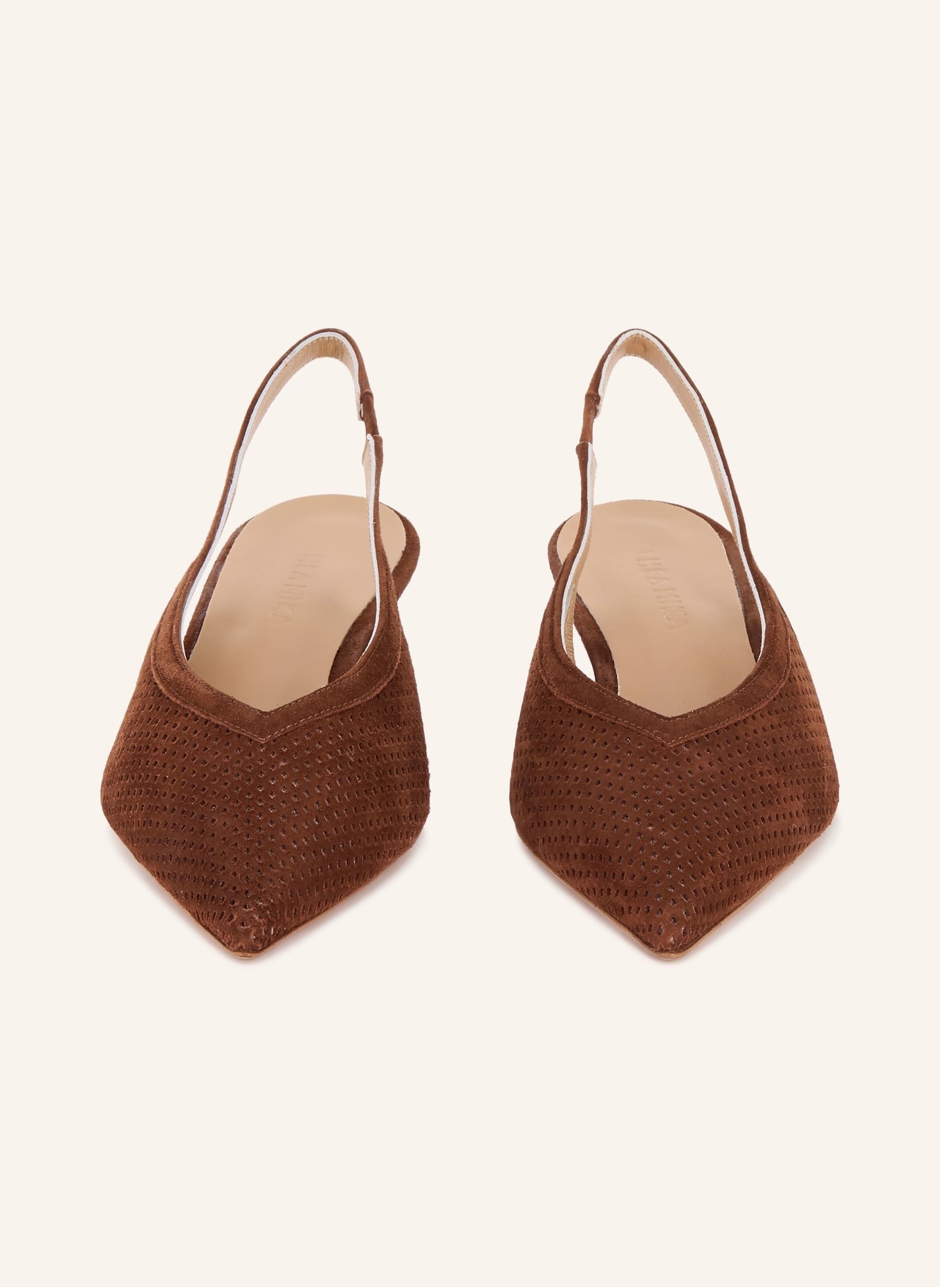 THEA MIKA Escarpins à bride VAYRAXX: MARRON