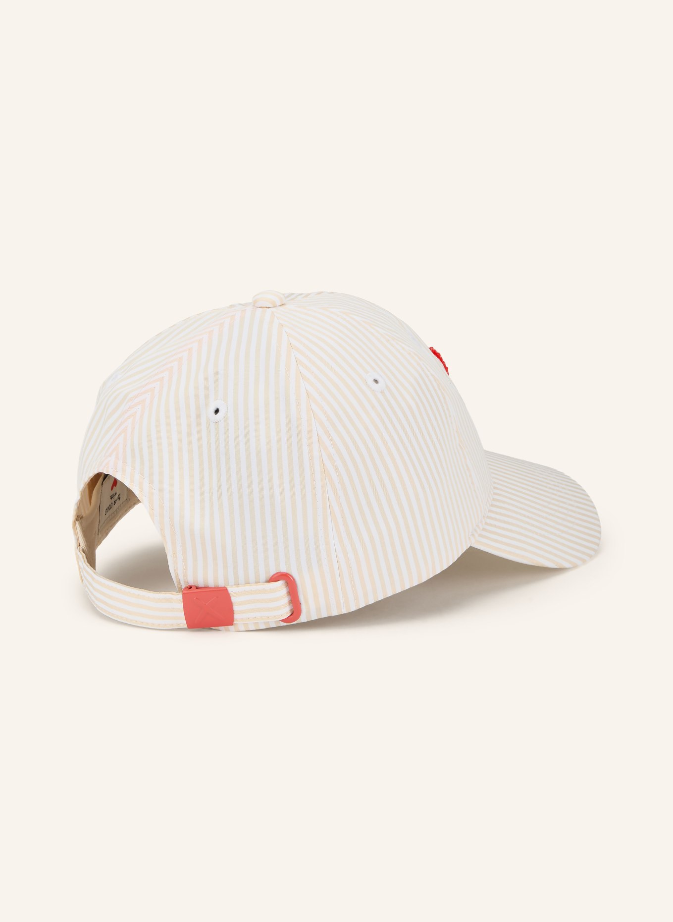UNIO Cap KYOTO: BEIGE / ROT / WEISS