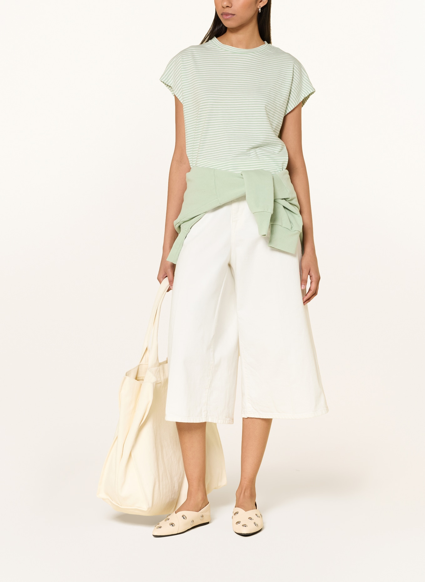 ARMEDANGELS T-shirt: WHITE / MINT