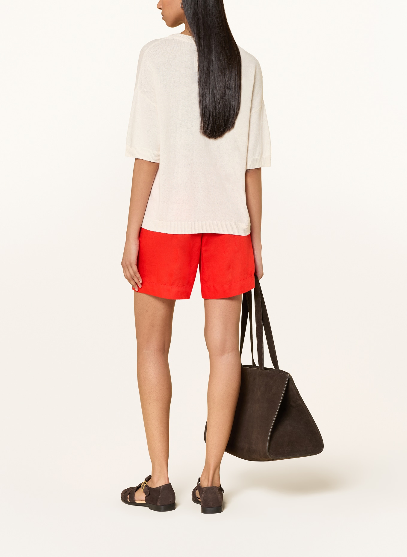 ARMEDANGELS Pullover mit Leinen und 3/4-Arm: CREME