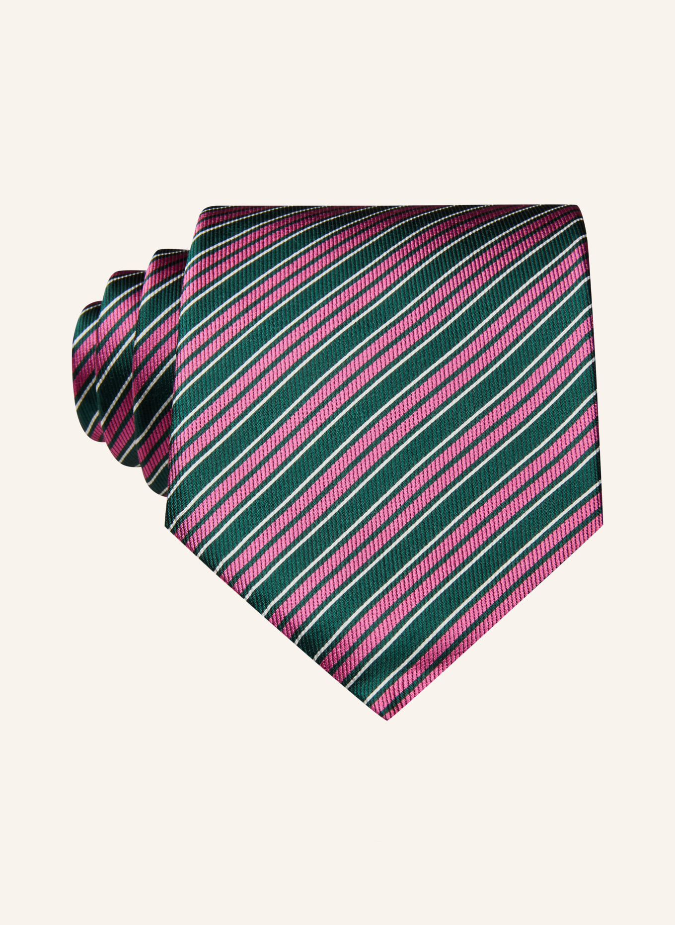 Blick ALBERT Tie: PINK / DARK GREEN / WHITE