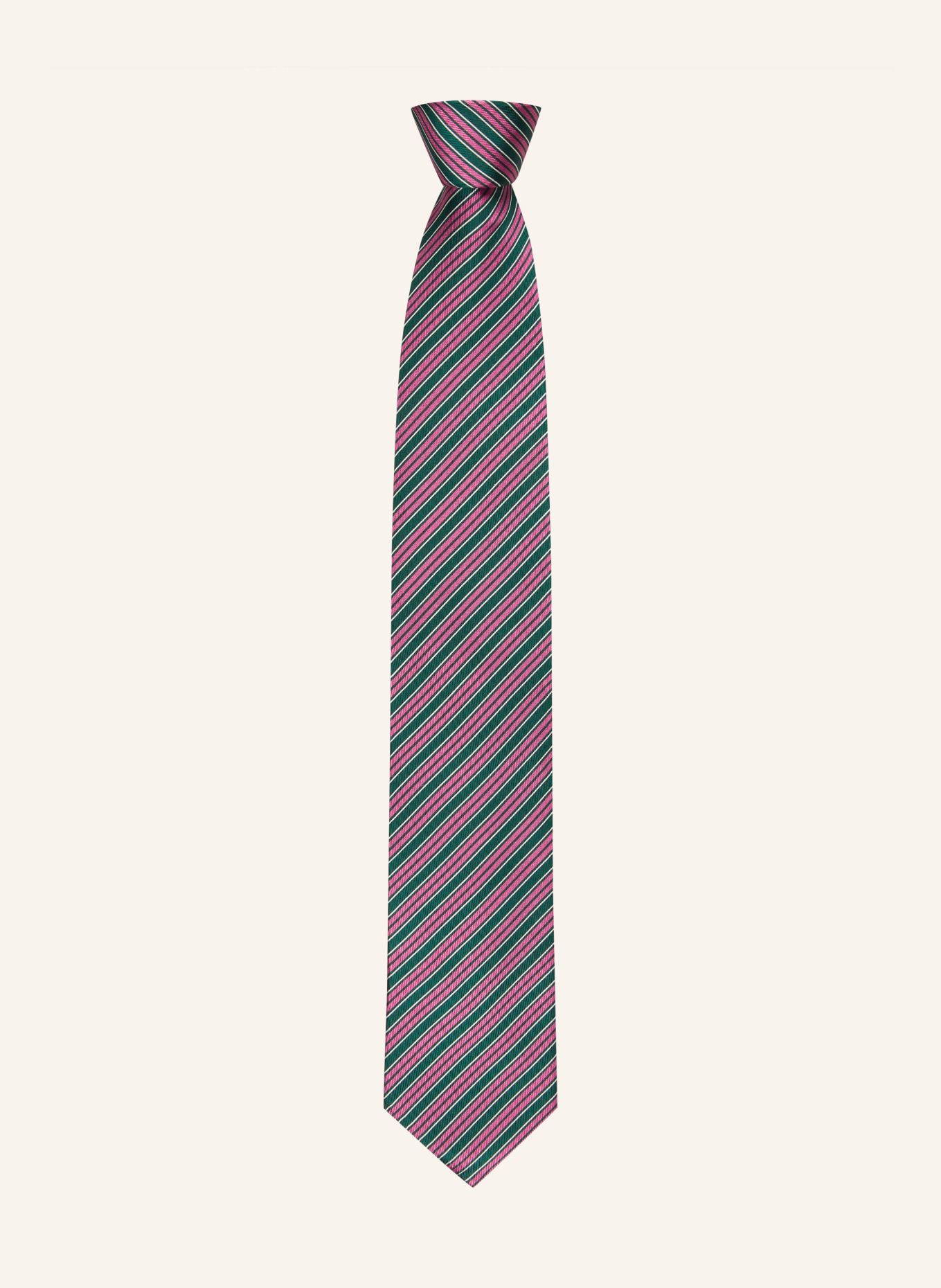 Blick ALBERT Tie: PINK / DARK GREEN / WHITE