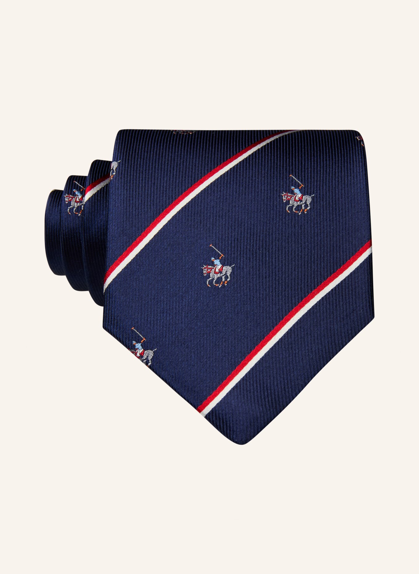 Blick ALBERT Tie: DARK BLUE / RED / WHITE