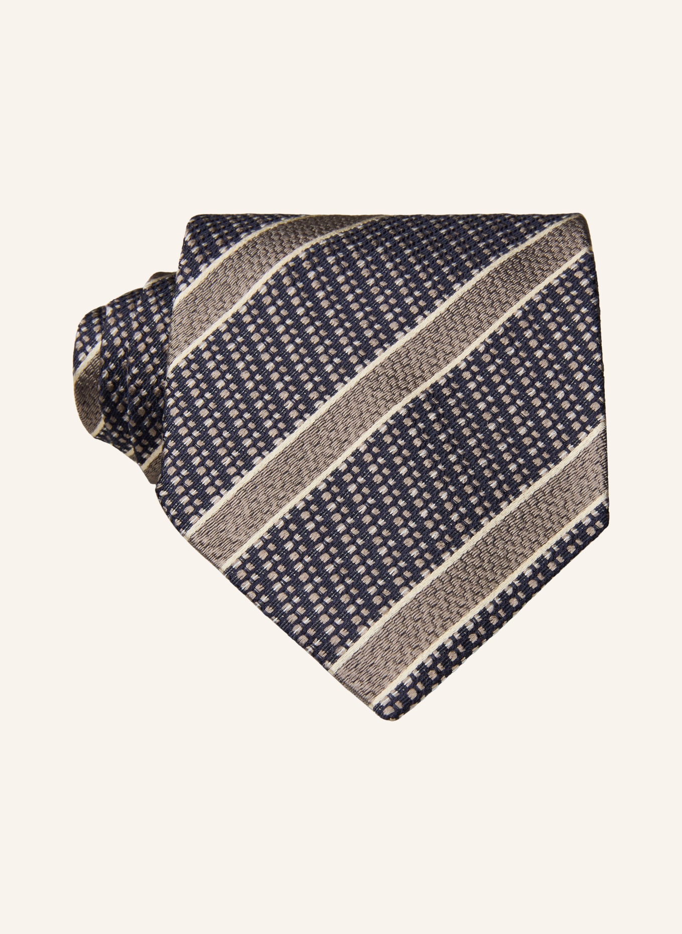 Blick Krawatte EIGHTY: DUNKELGRAU / TAUPE / HELLGRAU