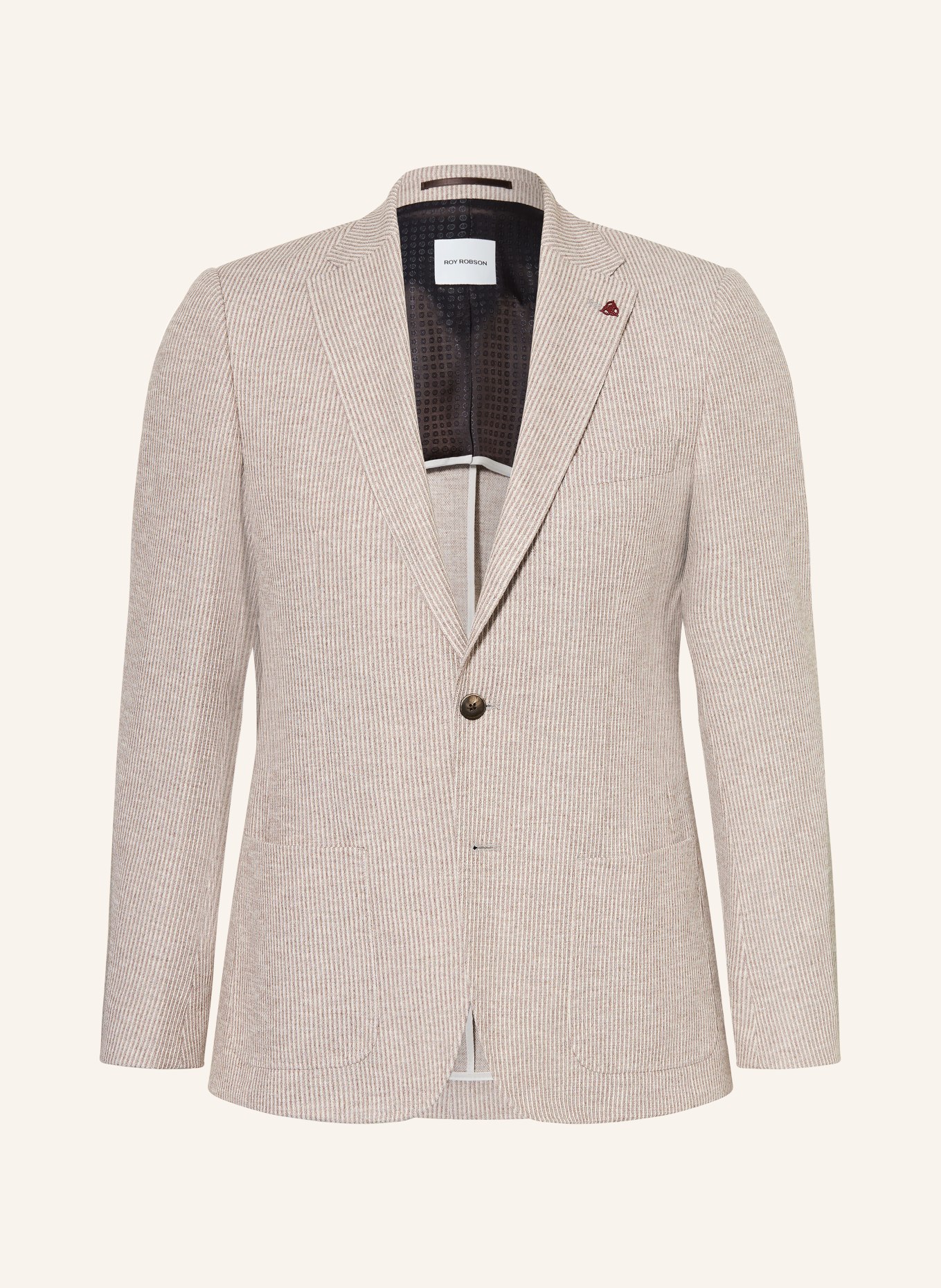ROY ROBSON Sakko Slim Fit: CREME / TAUPE