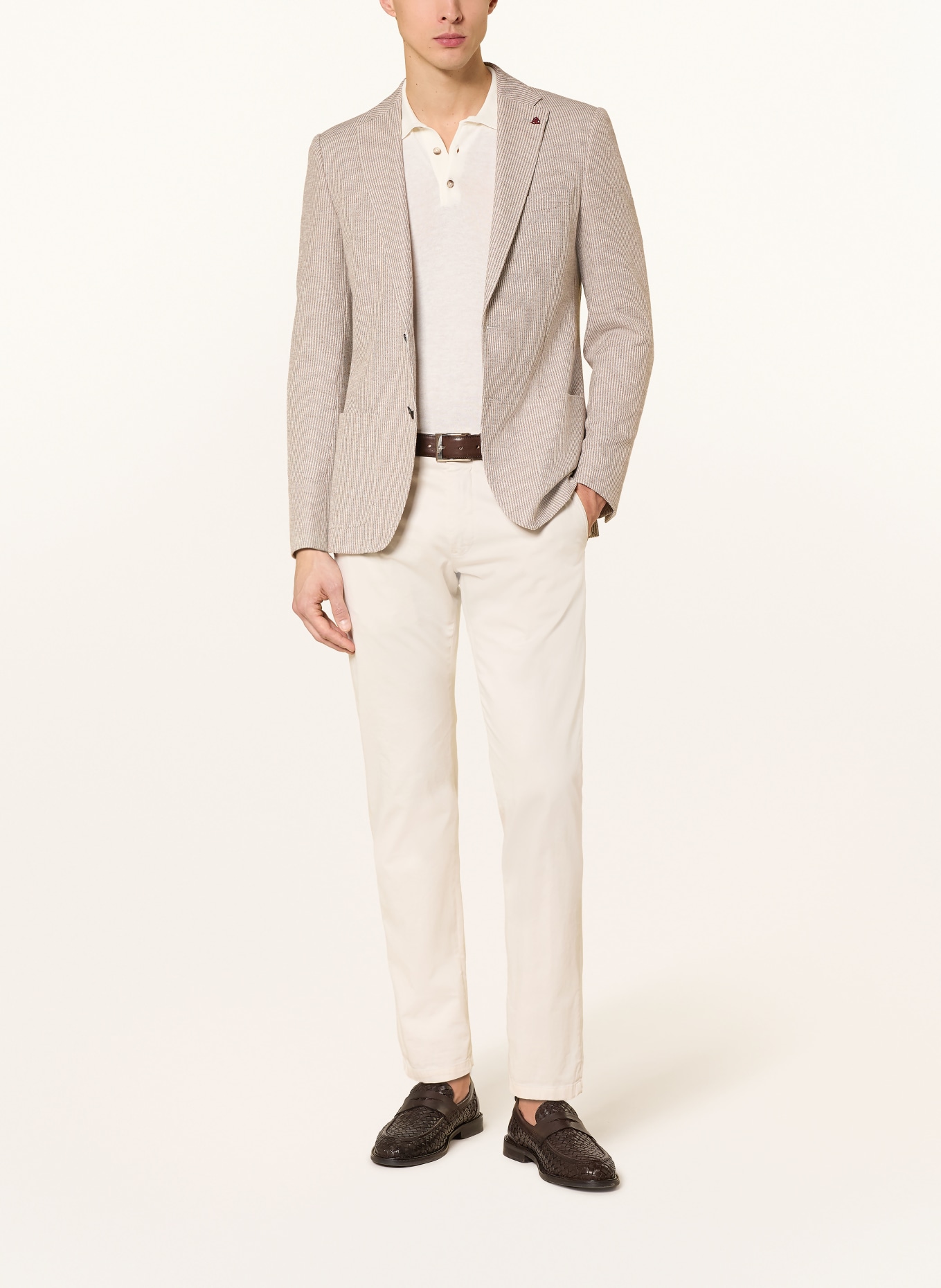 ROY ROBSON Sakko Slim Fit: CREME / TAUPE
