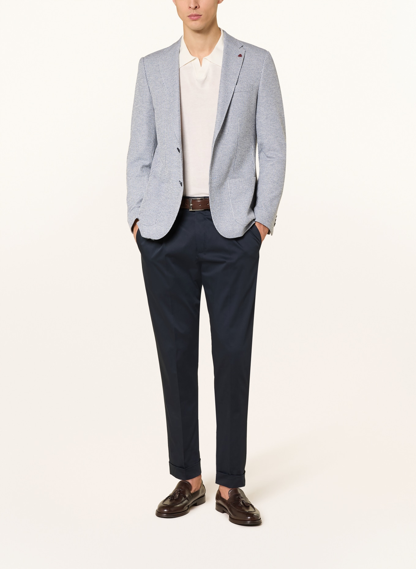 ROY ROBSON Sakko Slim Fit: BLAU / WEISS