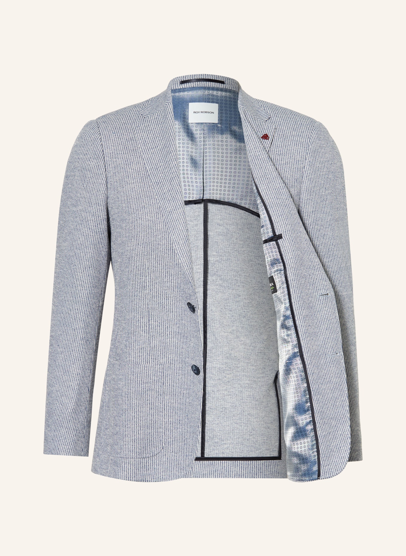 ROY ROBSON Sakko Slim Fit: BLAU / WEISS