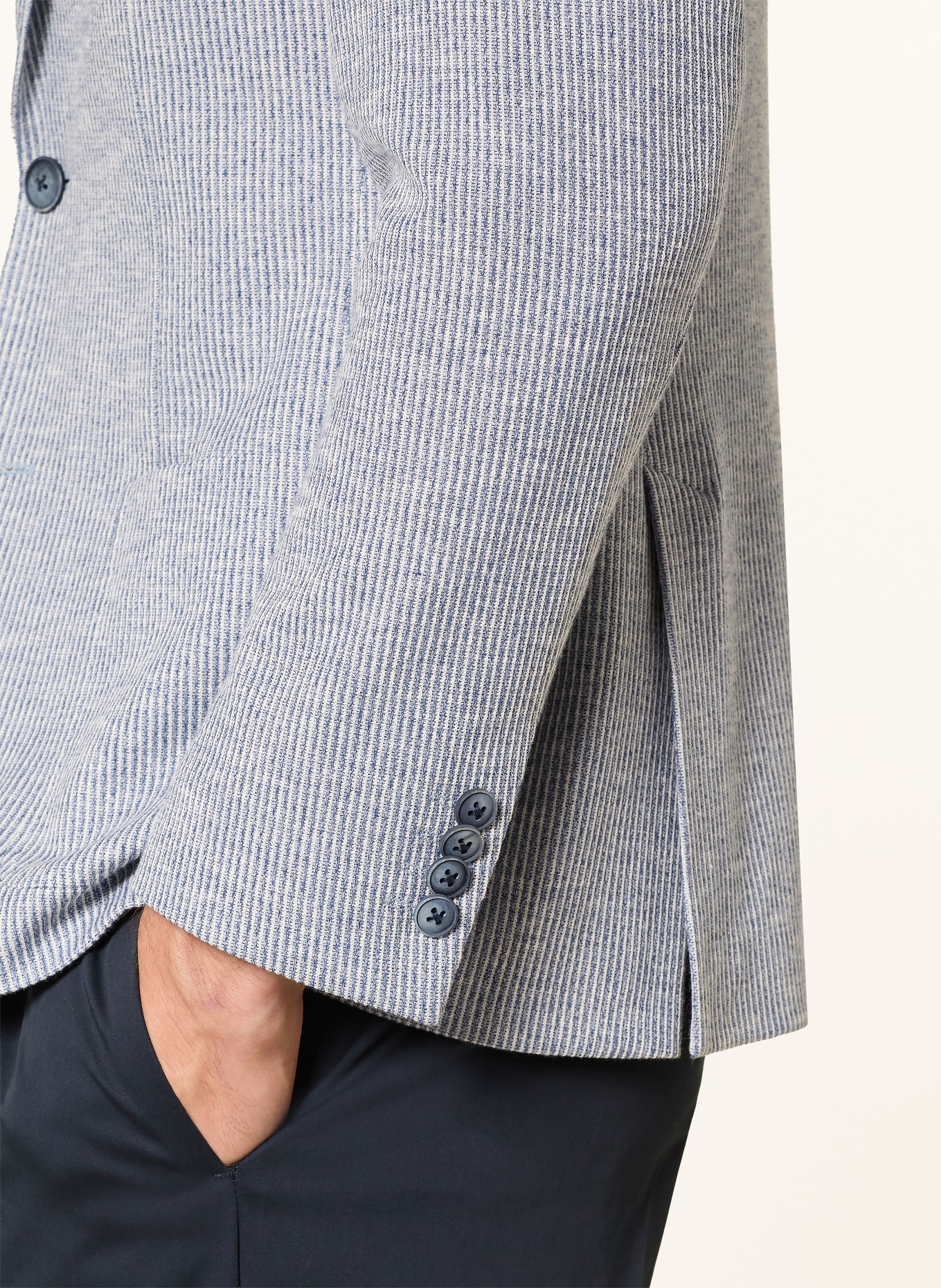 ROY ROBSON Sakko Slim Fit: BLAU / WEISS