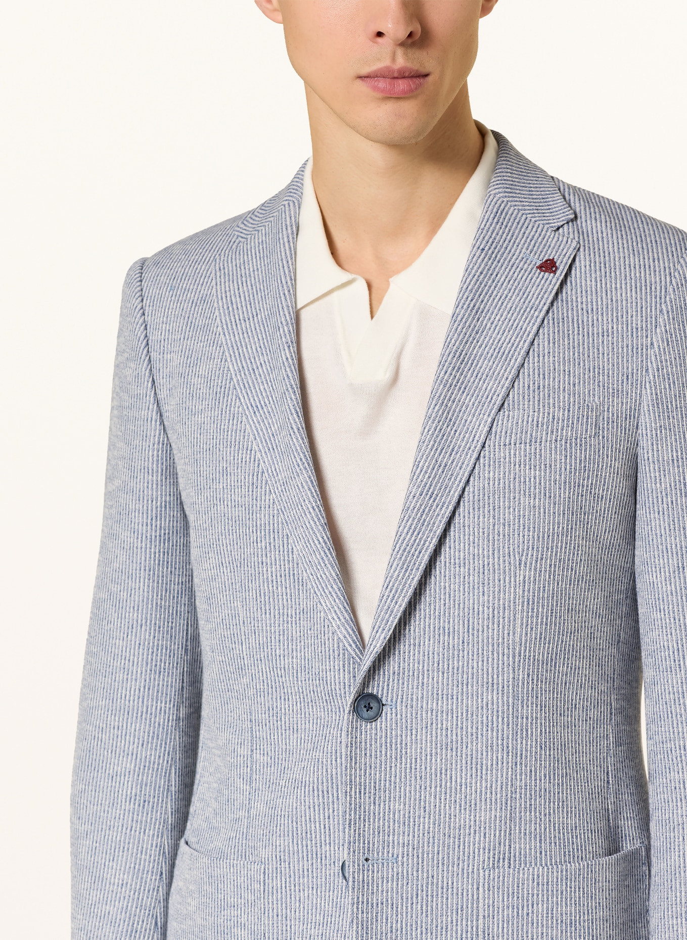 ROY ROBSON Sakko Slim Fit: BLAU / WEISS