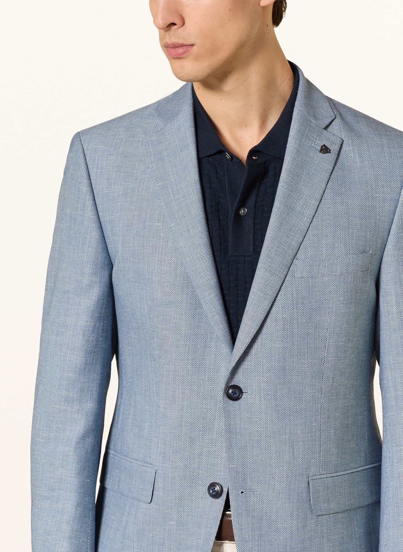 ROY ROBSON Regular fit jacket: LIGHT BLUE