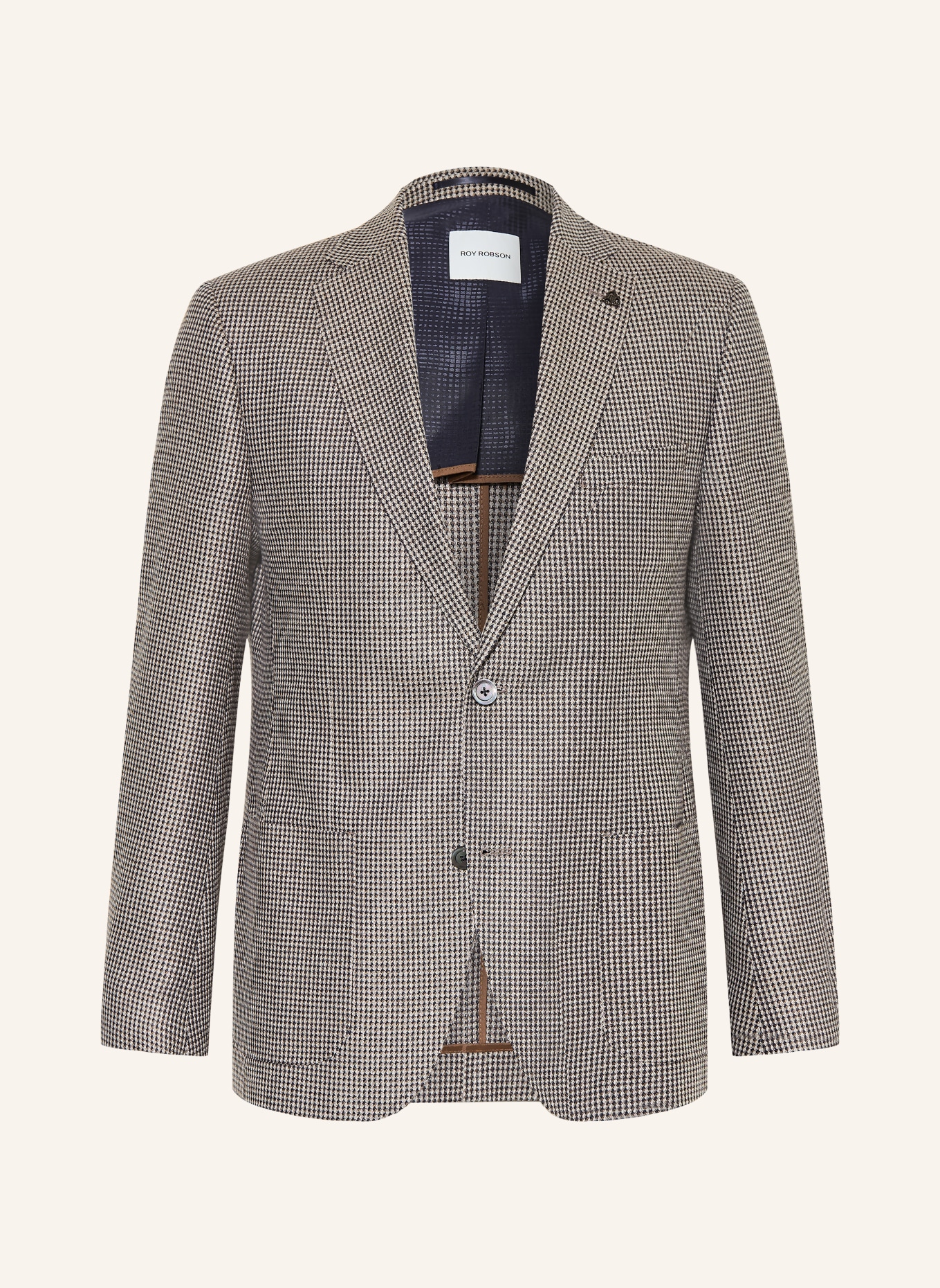 ROY ROBSON Marynarka o regularnym kroju z jedwabiem: KREMOWY / KHAKI / GRANATOWY