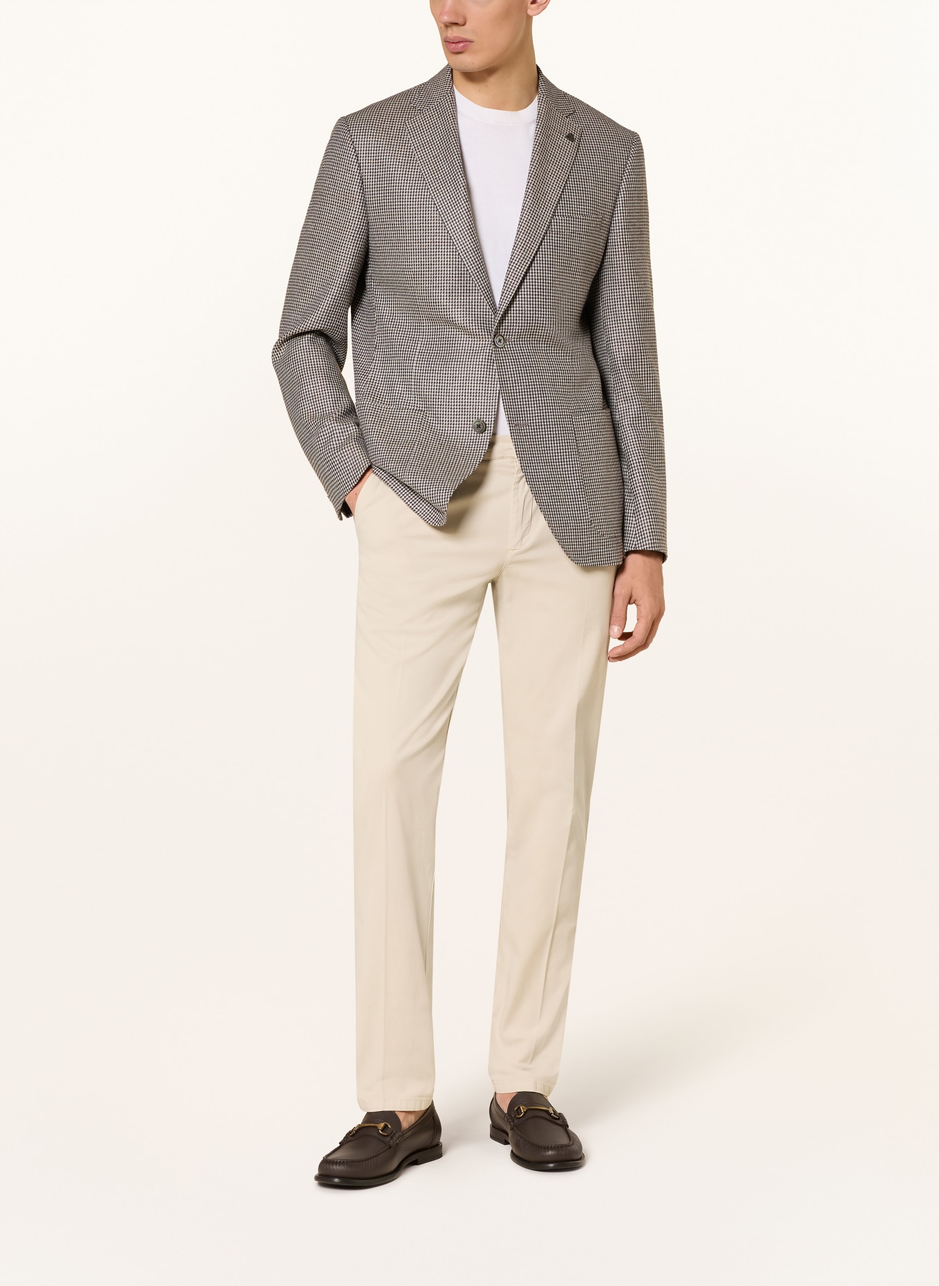 ROY ROBSON Marynarka o regularnym kroju z jedwabiem: KREMOWY / KHAKI / GRANATOWY