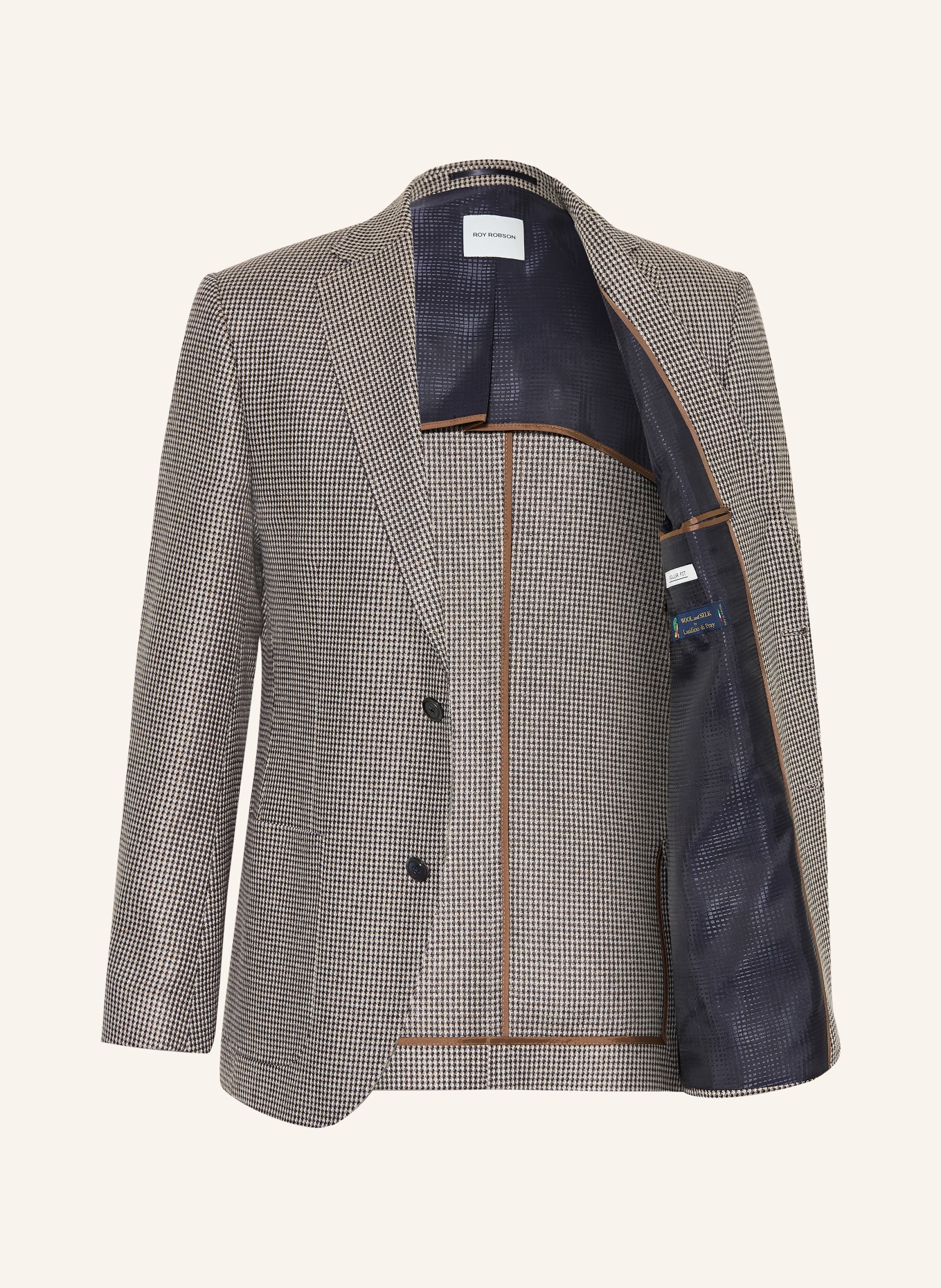 ROY ROBSON Marynarka o regularnym kroju z jedwabiem: KREMOWY / KHAKI / GRANATOWY