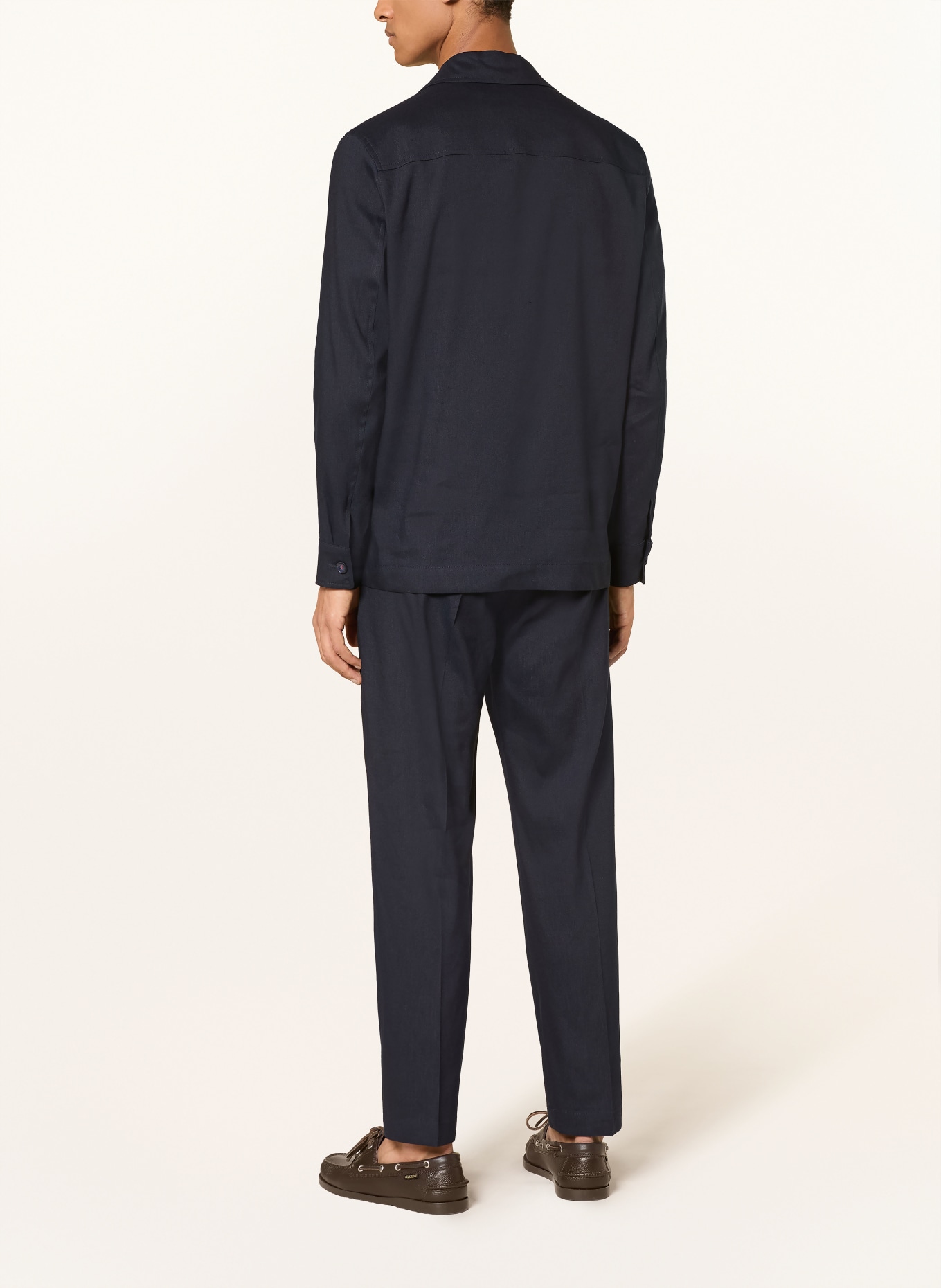 CINQUE CIMALTE-overshirt van linnen: DONKERBLAUW