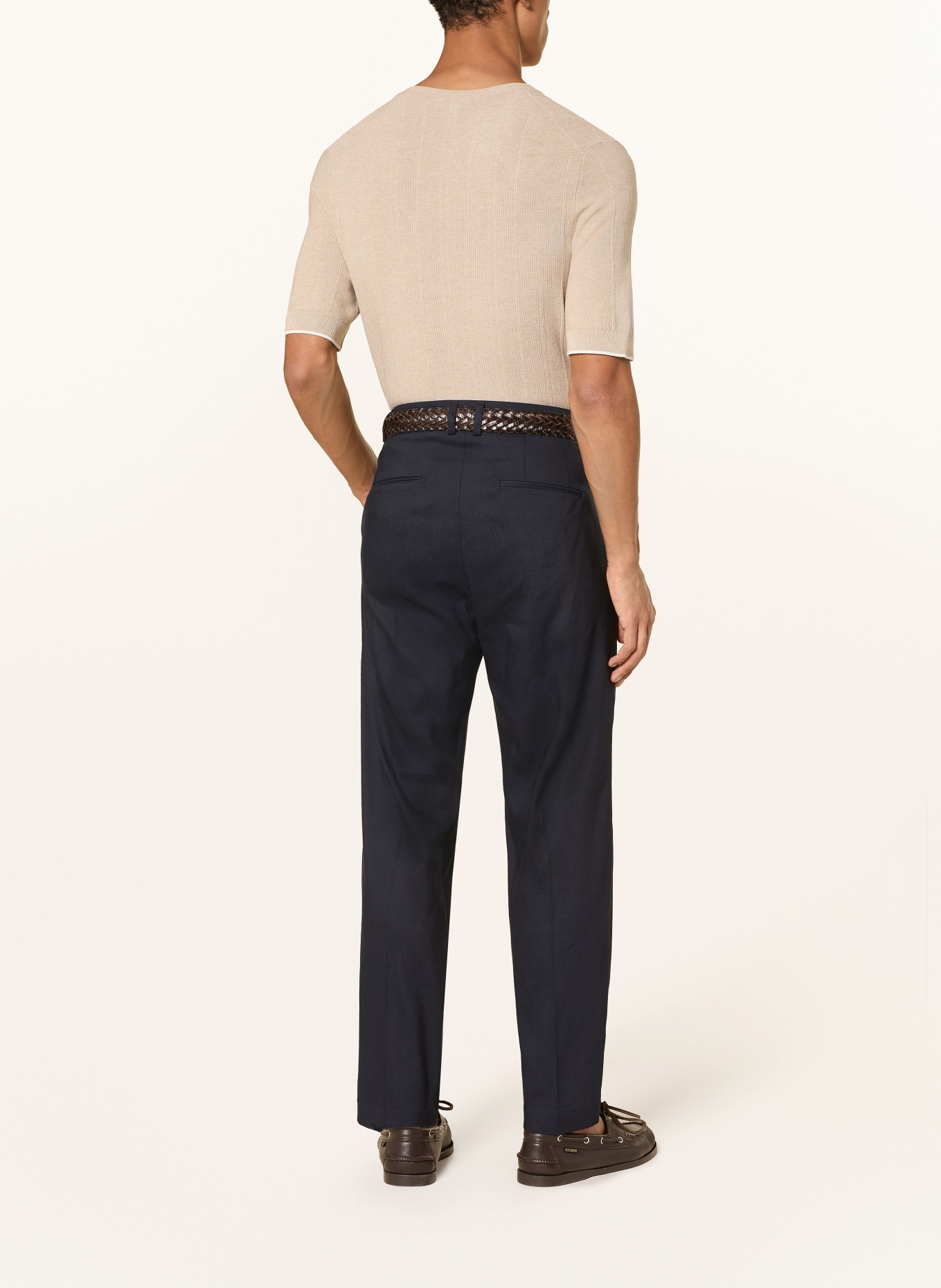 CINQUE Anzughose CISERVO Relaxed Fit mit Leinen: 69 DUNKELBLAU