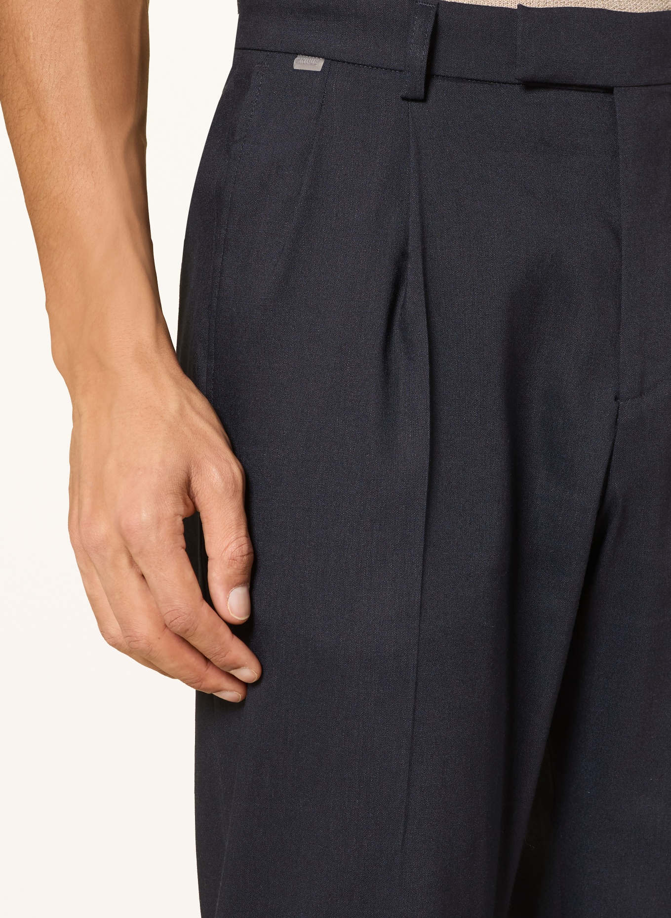 CINQUE Anzughose CISERVO Relaxed Fit mit Leinen: 69 DUNKELBLAU